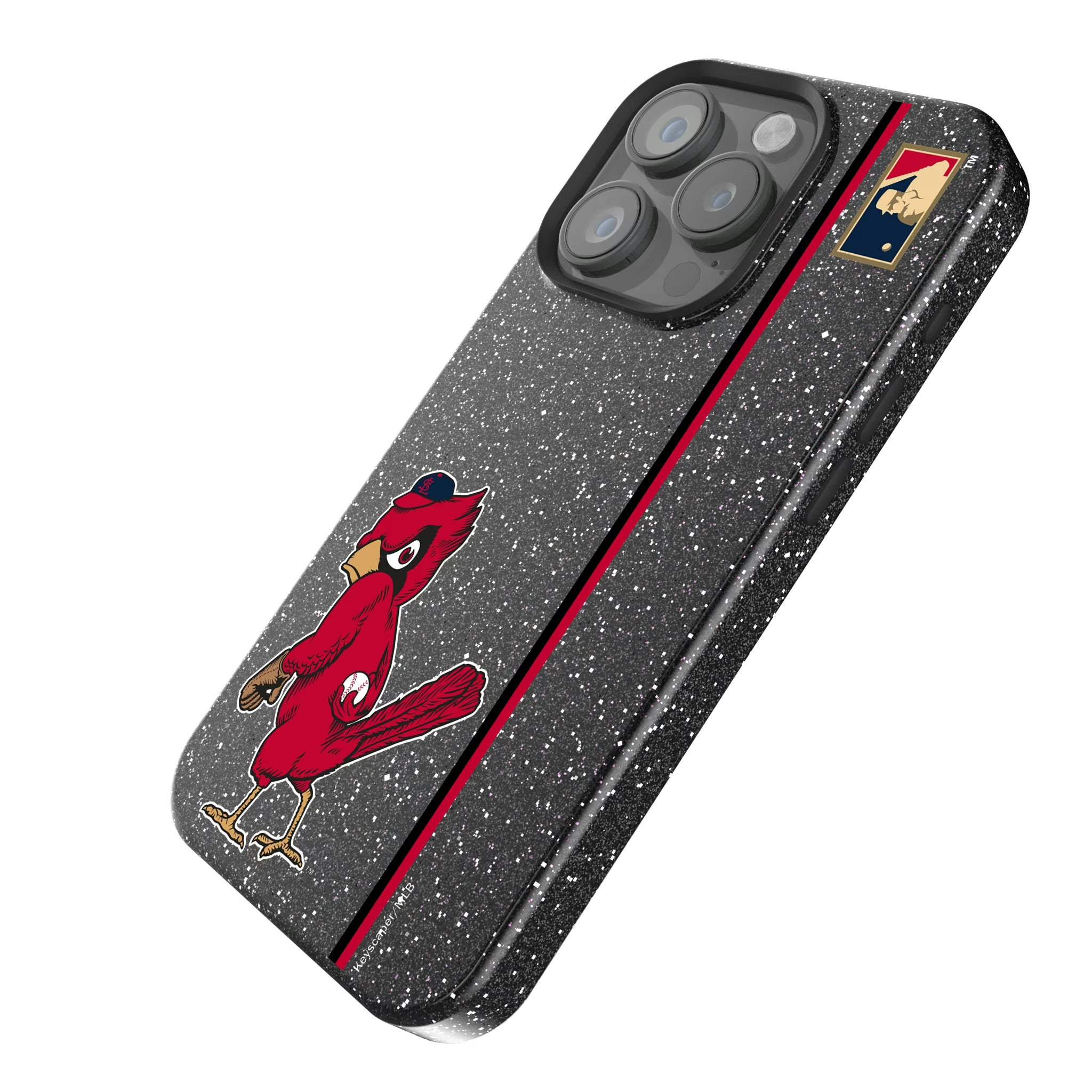 St Louis Cardinals 1950s - Cooperstown Collection Sidebar iPhone Bling Phone Case for Apple iPhone - Isometric View