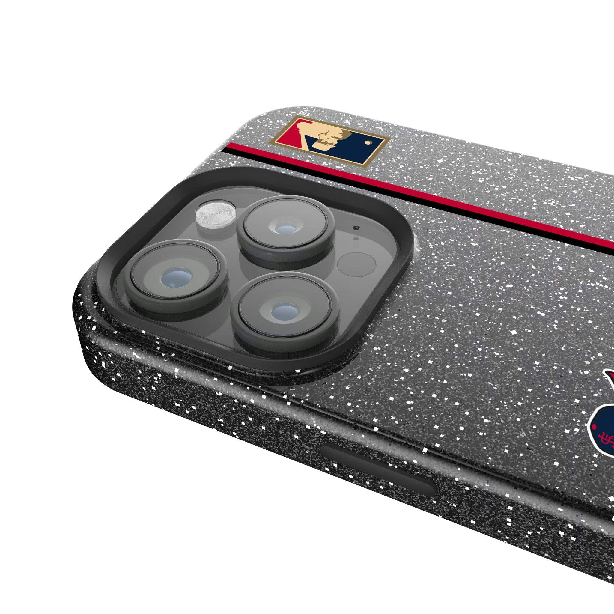 St Louis Cardinals 1950s - Cooperstown Collection Sidebar iPhone Bling Phone Case for Apple iPhone - Detail
