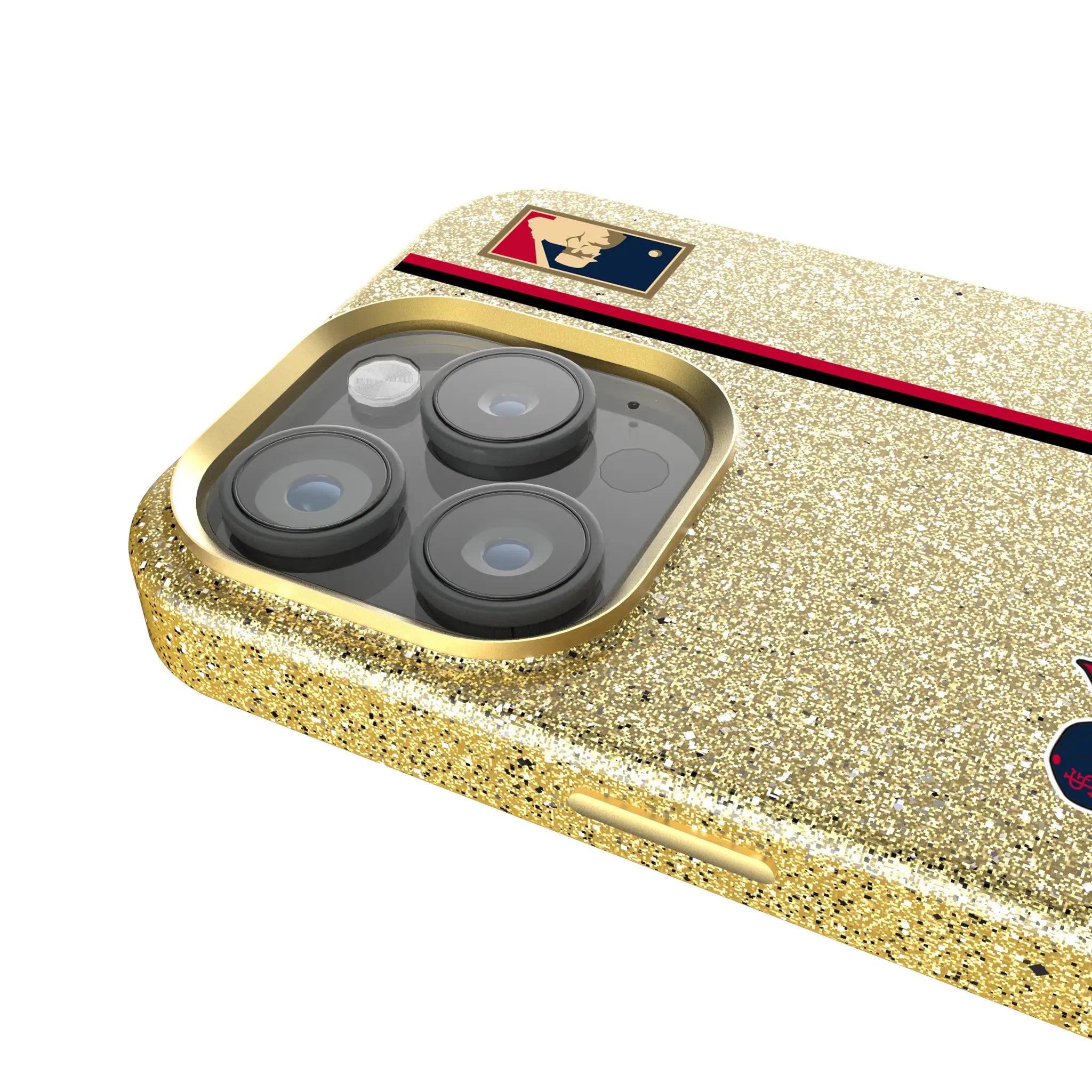 St Louis Cardinals 1950s - Cooperstown Collection Sidebar iPhone Bling Phone Case for Apple iPhone - Detail