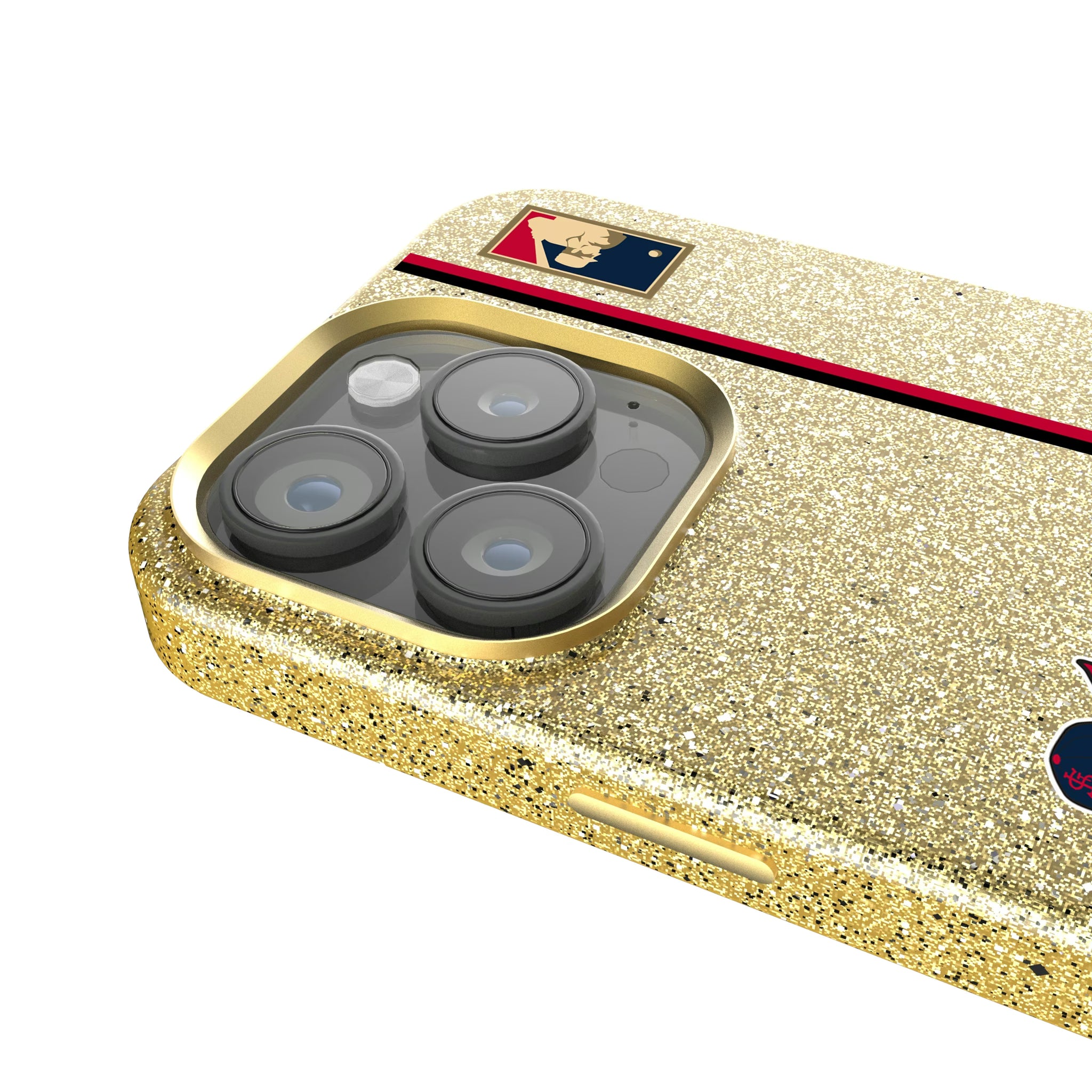 St Louis Cardinals 1950s - Cooperstown Collection Sidebar iPhone Bling Phone Case for Apple iPhone - Detail