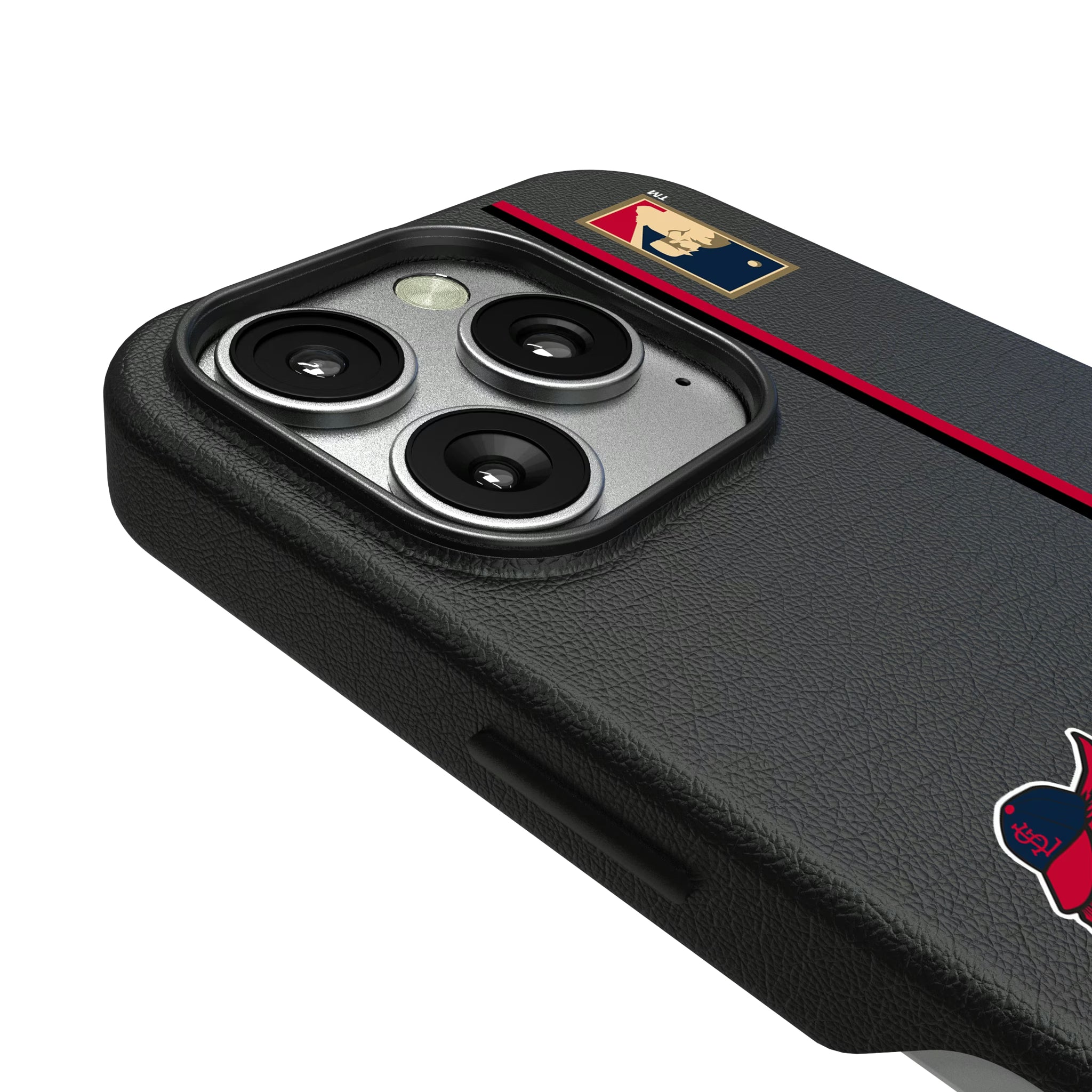 St Louis Cardinals 1950s - Cooperstown Collection Sidebar iPhone MagSafe Compatible Phone Case for Apple iPhone - Detail