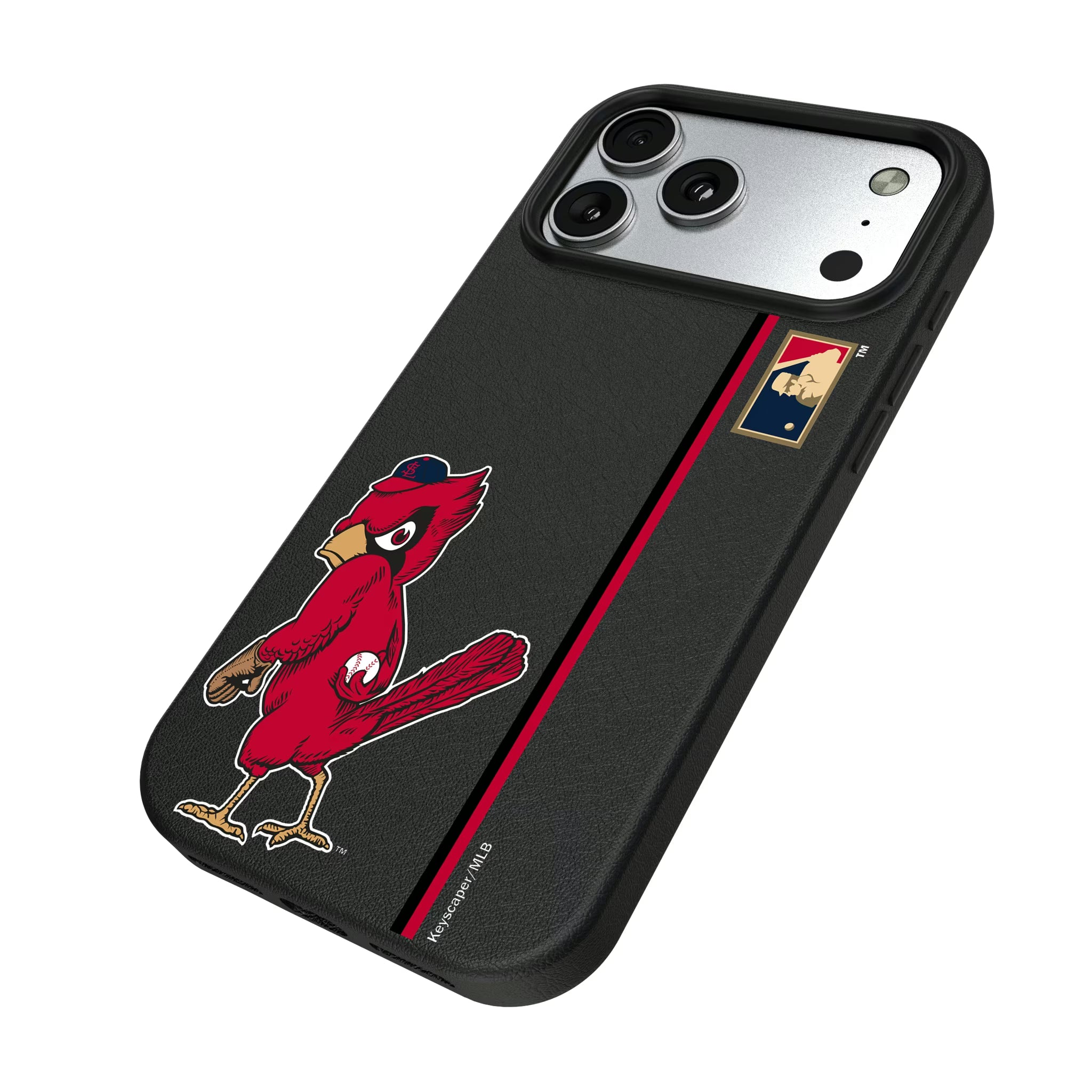 St Louis Cardinals 1950s - Cooperstown Collection Sidebar iPhone MagSafe Compatible Phone Case for Apple iPhone - Isometric View#Device_iPhone 17 Pro Max