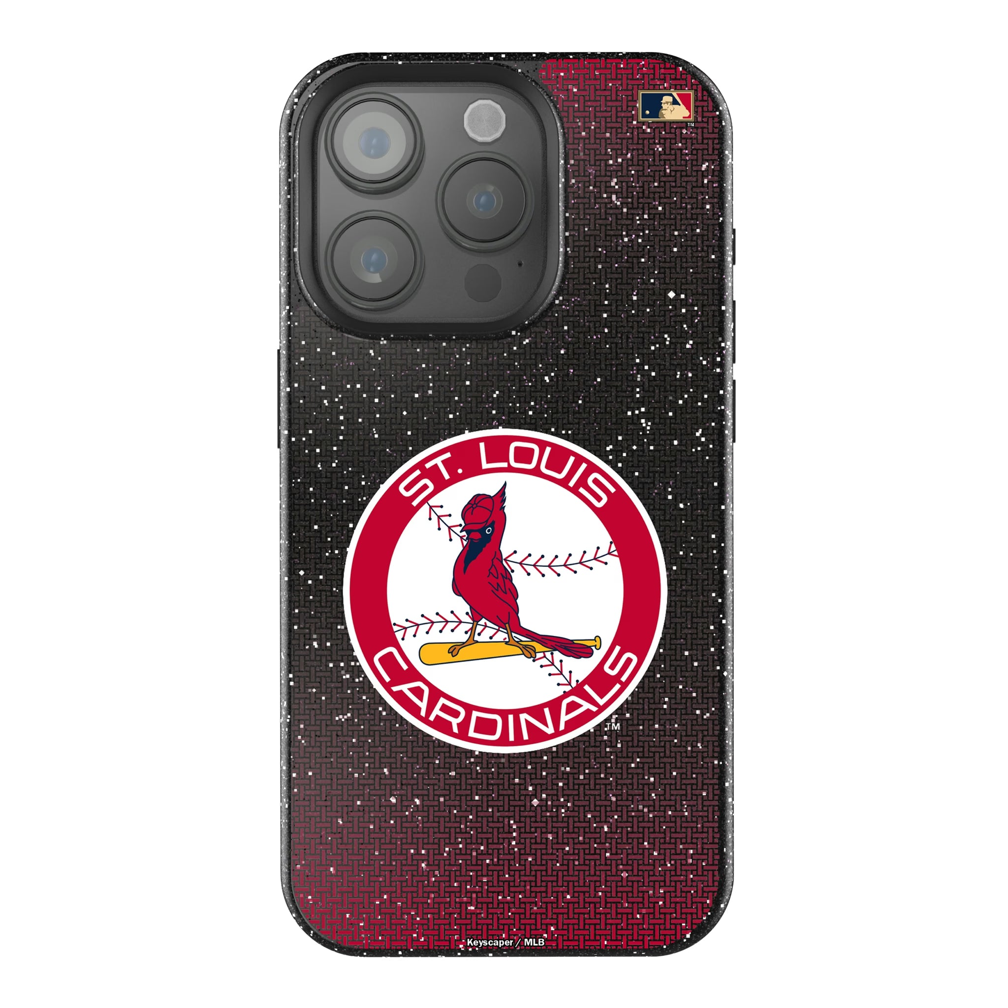 St Louis Cardinals 1966-1997 - Cooperstown Collection Linen iPhone Bling Phone Case for Apple iPhone