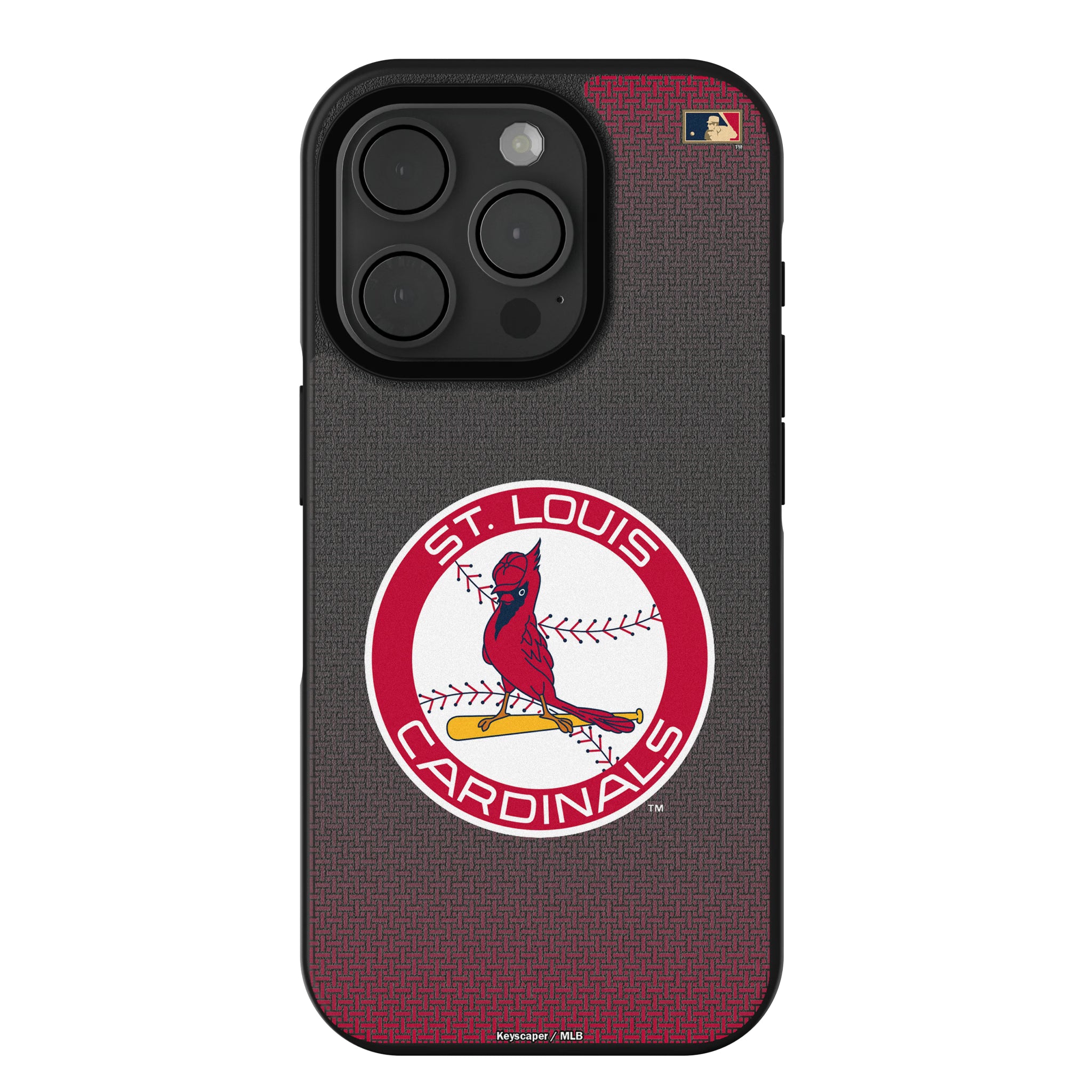 St Louis Cardinals 1966-1997 - Cooperstown Collection Linen iPhone Bump Phone Case for Apple iPhone