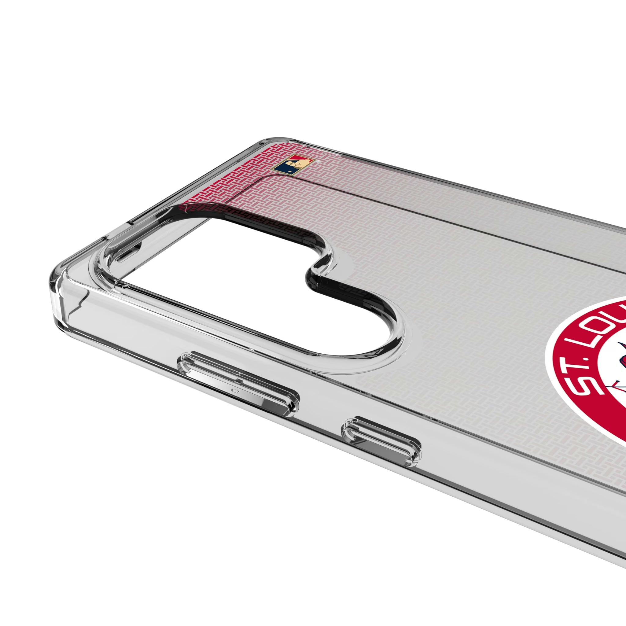St Louis Cardinals 1966-1997 - Cooperstown Collection Linen Galaxy Clear Phone Case for Samsung Galaxy - Detail