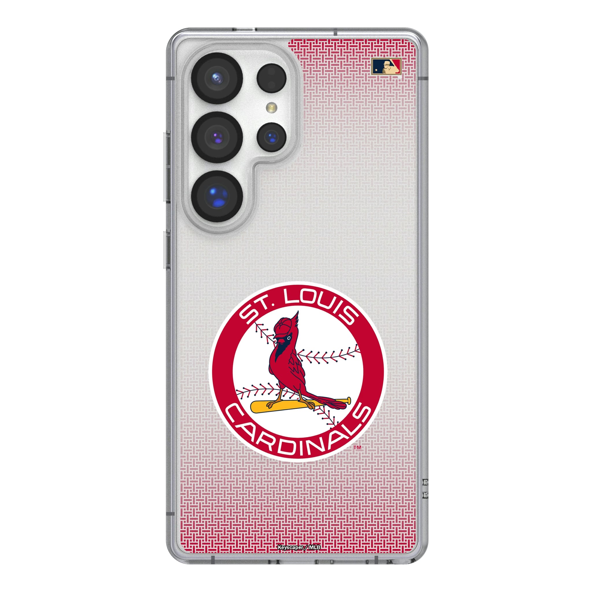 St Louis Cardinals 1966-1997 - Cooperstown Collection Linen Galaxy Clear Phone Case for Samsung Galaxy
