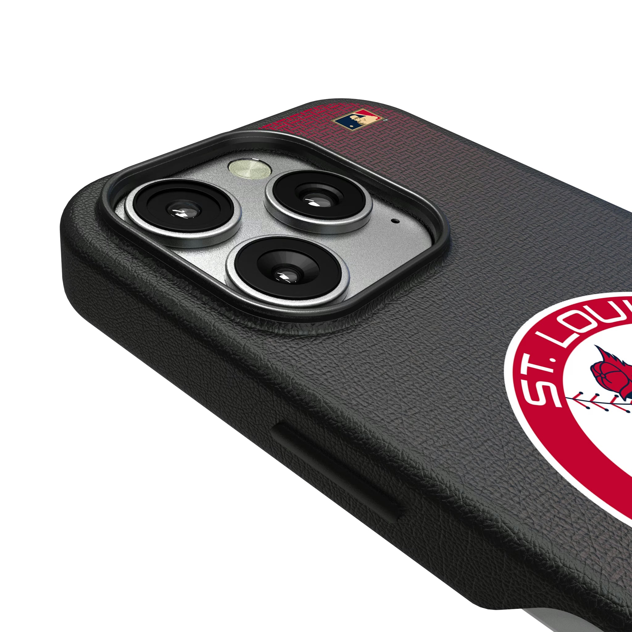 St Louis Cardinals 1966-1997 - Cooperstown Collection Linen iPhone MagSafe Compatible Phone Case for Apple iPhone - Detail