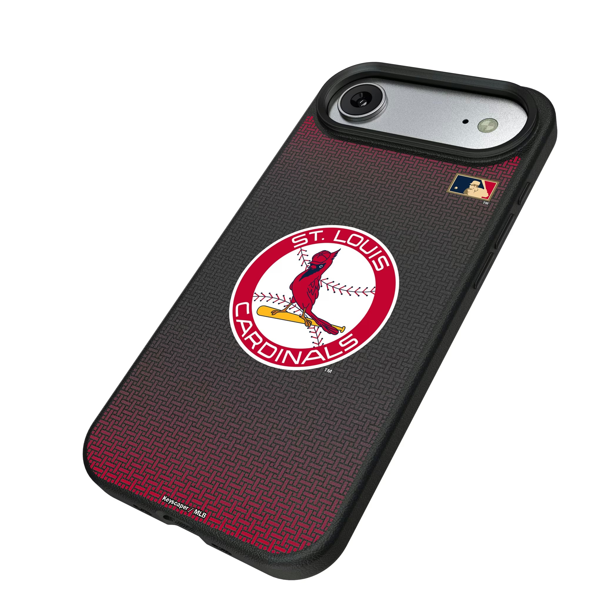 St Louis Cardinals 1966-1997 - Cooperstown Collection Linen iPhone MagSafe Compatible Phone Case for Apple iPhone - Isometric View#Device_iPhone Air