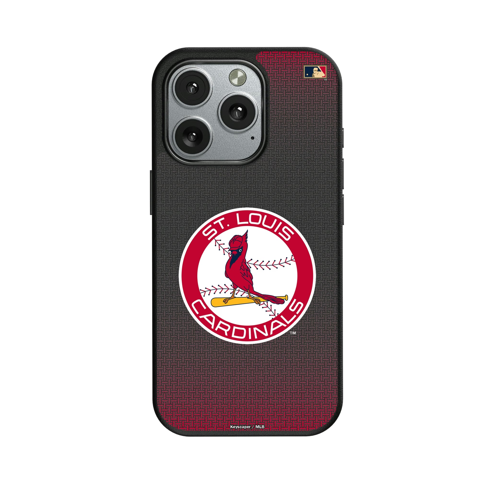 St Louis Cardinals 1966-1997 - Cooperstown Collection Linen iPhone MagSafe Compatible Phone Case for Apple iPhone