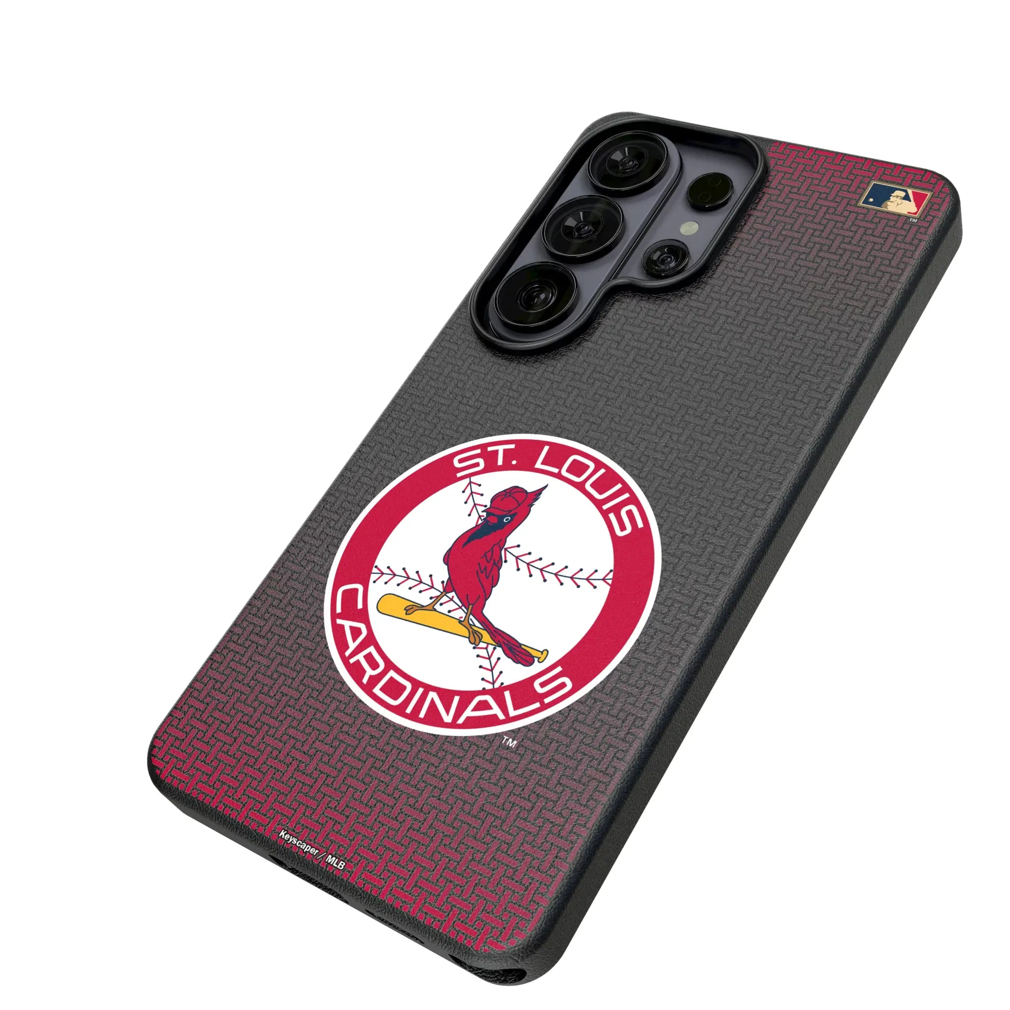 St Louis Cardinals 1966-1997 - Cooperstown Collection Linen Galaxy MagSafe Compatible Phone Case for Samsung Galaxy - Isometric View#Device_Galaxy S26 Ultra