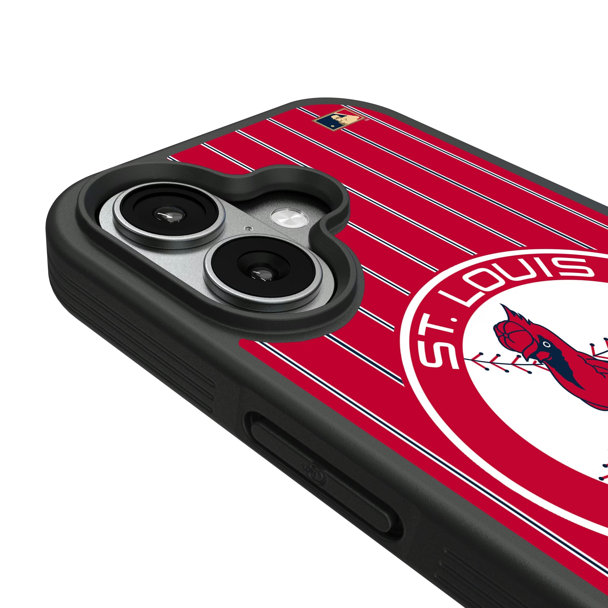 St Louis Cardinals 1966-1997 - Cooperstown Collection Pinstripe iPhone Bump Phone Case for Apple iPhone - Detail#Device_iPhone 17