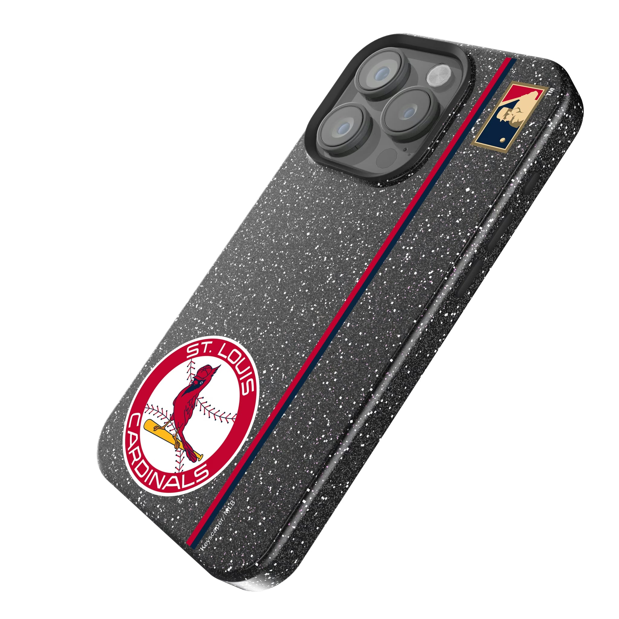 St Louis Cardinals 1966-1997 - Cooperstown Collection Sidebar iPhone Bling Phone Case for Apple iPhone - Isometric View