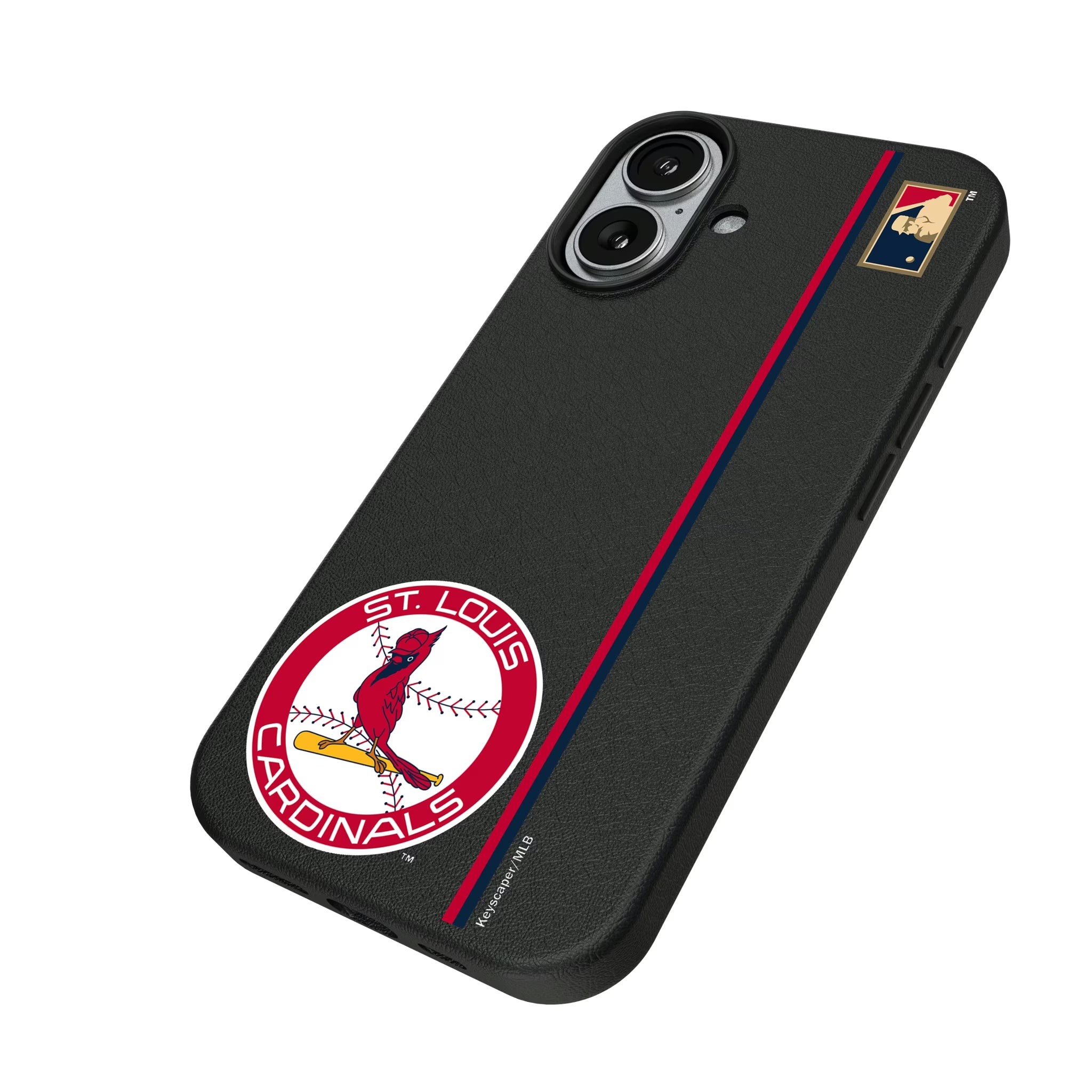 St Louis Cardinals 1966-1997 - Cooperstown Collection Sidebar iPhone MagSafe Compatible Phone Case for Apple iPhone - Isometric View#Device_iPhone 17