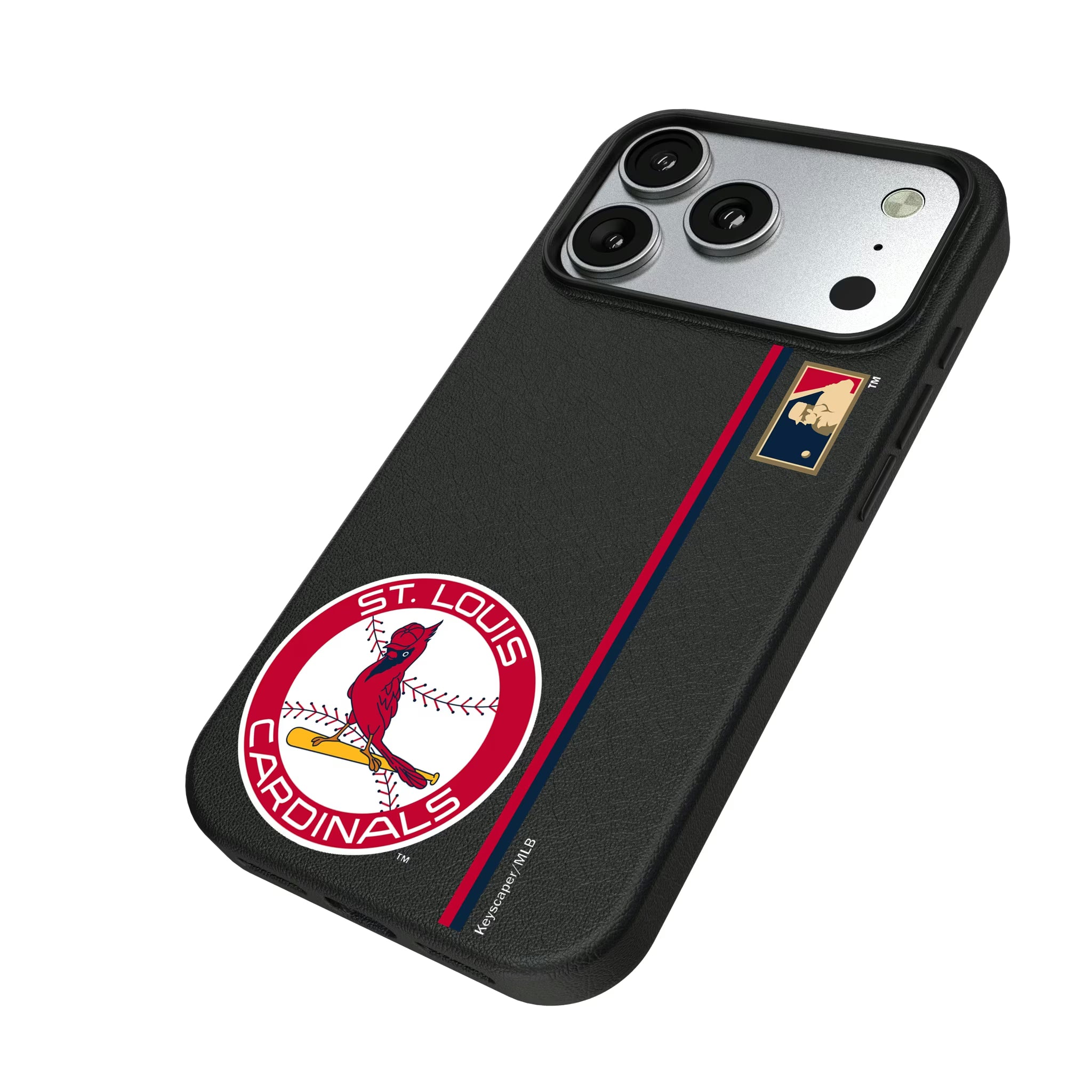 St Louis Cardinals 1966-1997 - Cooperstown Collection Sidebar iPhone MagSafe Compatible Phone Case for Apple iPhone - Isometric View#Device_iPhone 17 Pro