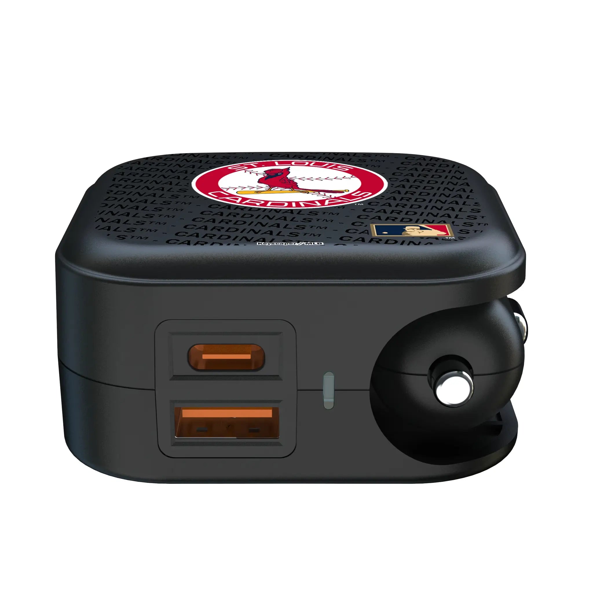 St Louis Cardinals 1966-1997 - Cooperstown Collection Text Backdrop 2 in 1 USB A/C Charger