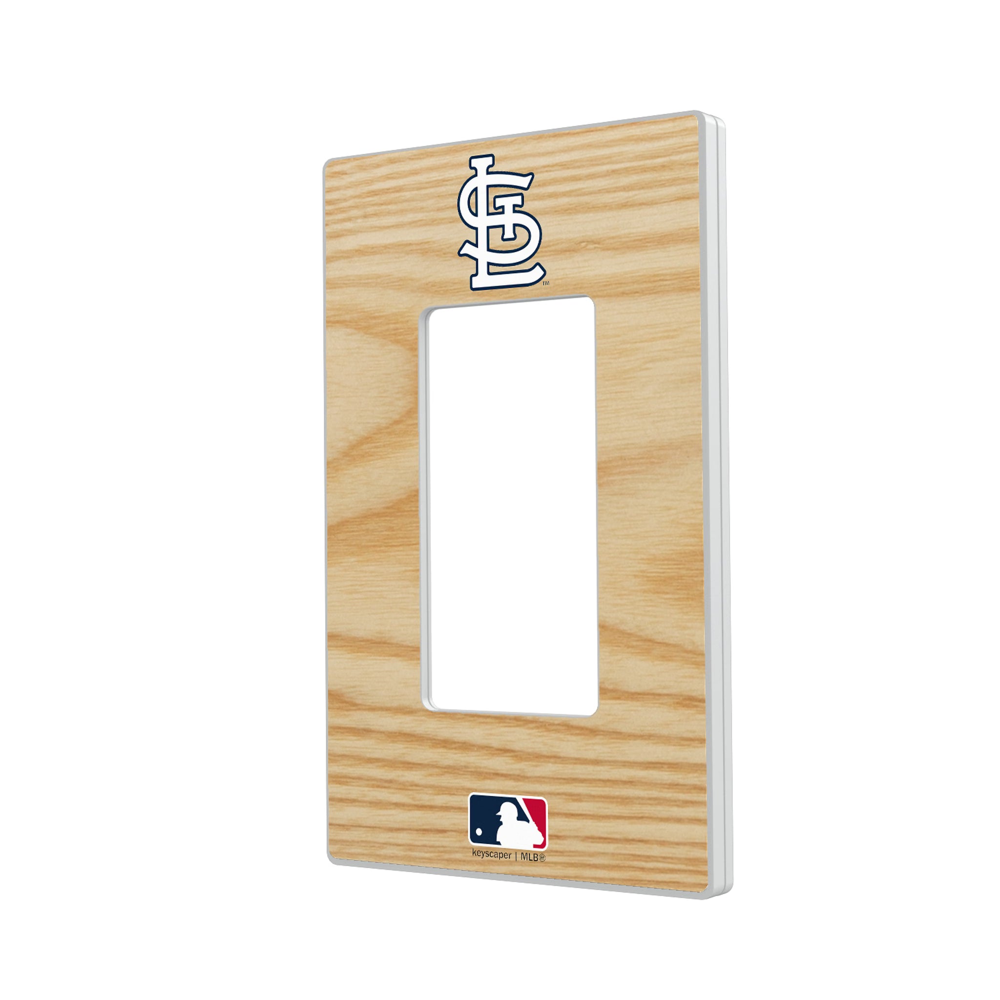 St Louis Cardinals Baseball Bat Hidden-Screw Light Switch Plate#Style_Single Rocker