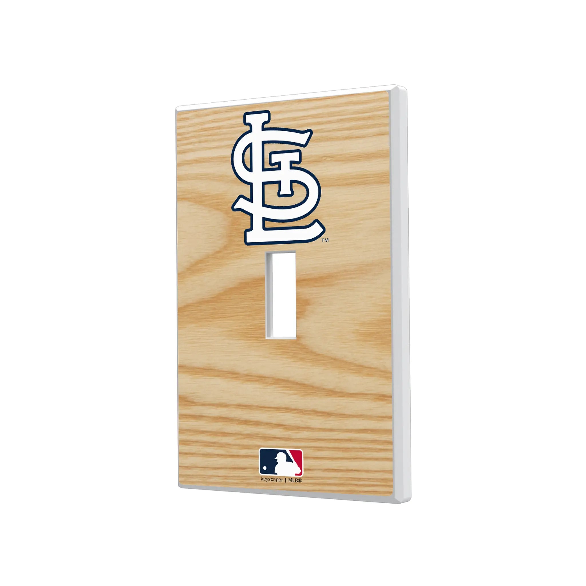 St Louis Cardinals Baseball Bat Hidden-Screw Light Switch Plate#Style_Single Toggle