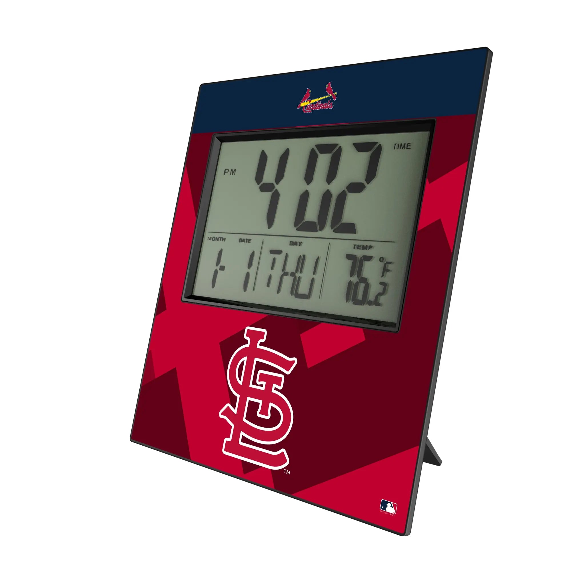St Louis Cardinals Color Block Wall Clock