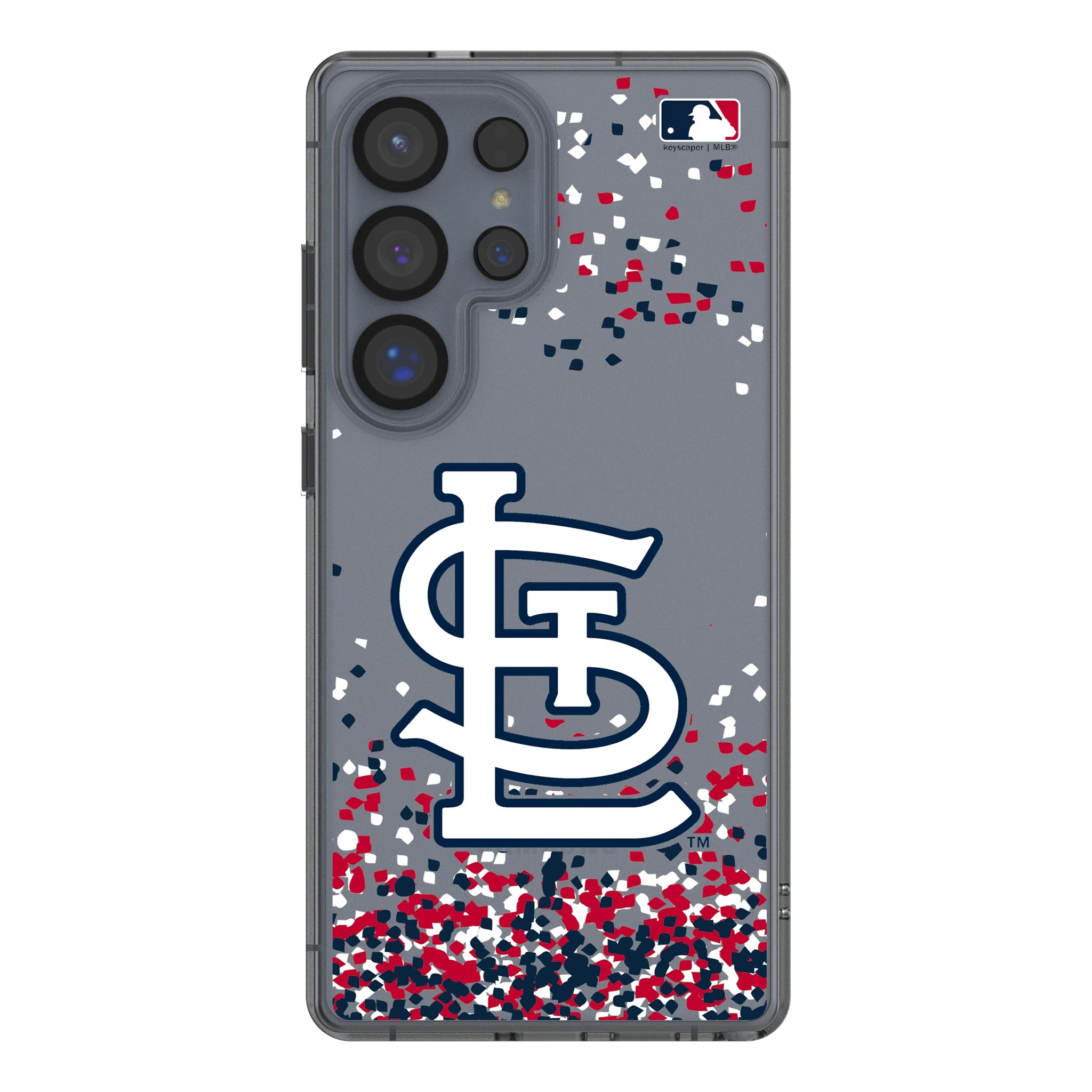 St Louis Cardinals Confetti Galaxy Clear Phone Case for Samsung Galaxy