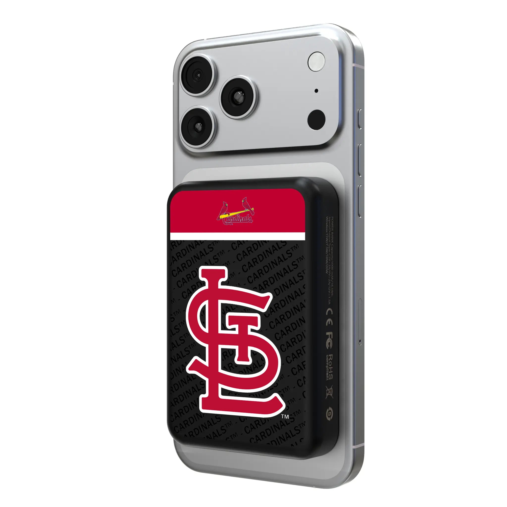 St Louis Cardinals Endzone Plus Wireless Mag Power Bank