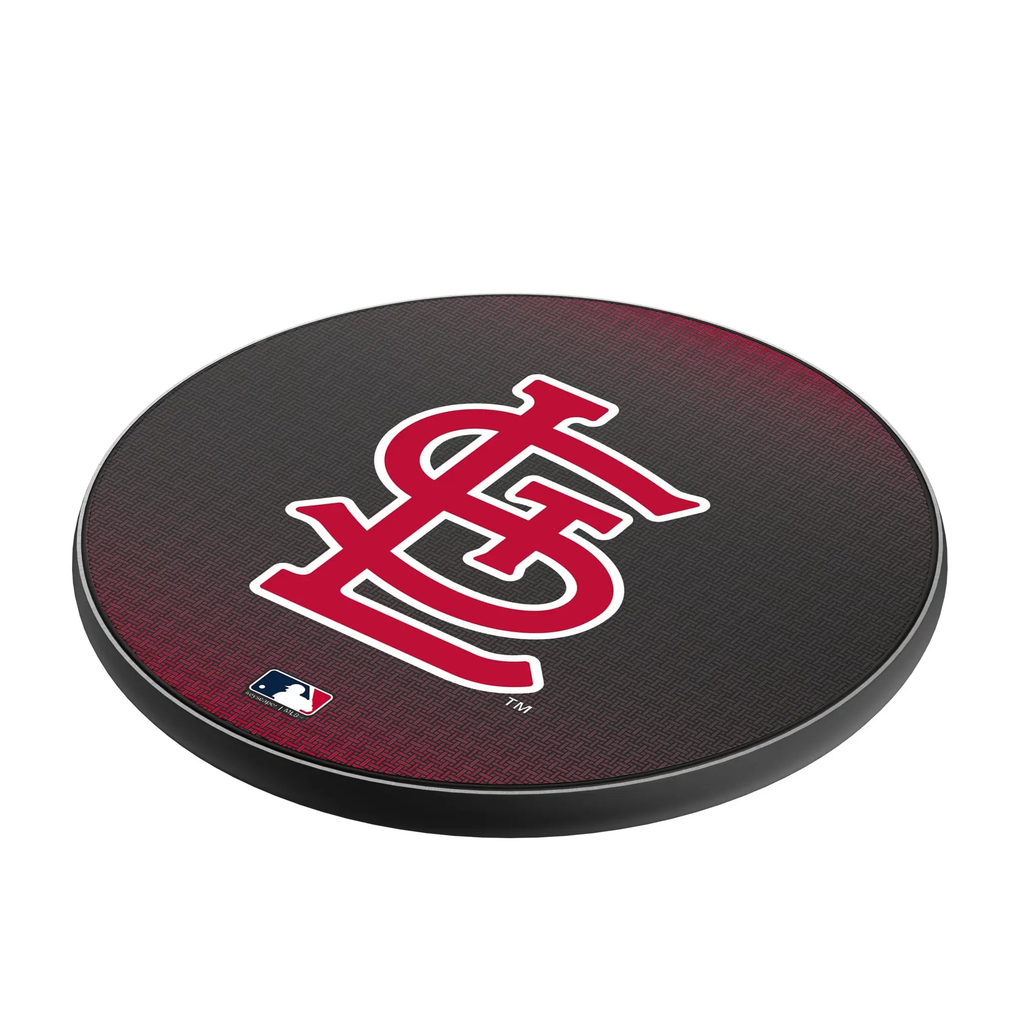 St Louis Cardinals Linen 15-Watt Wireless Charger - Isometric View