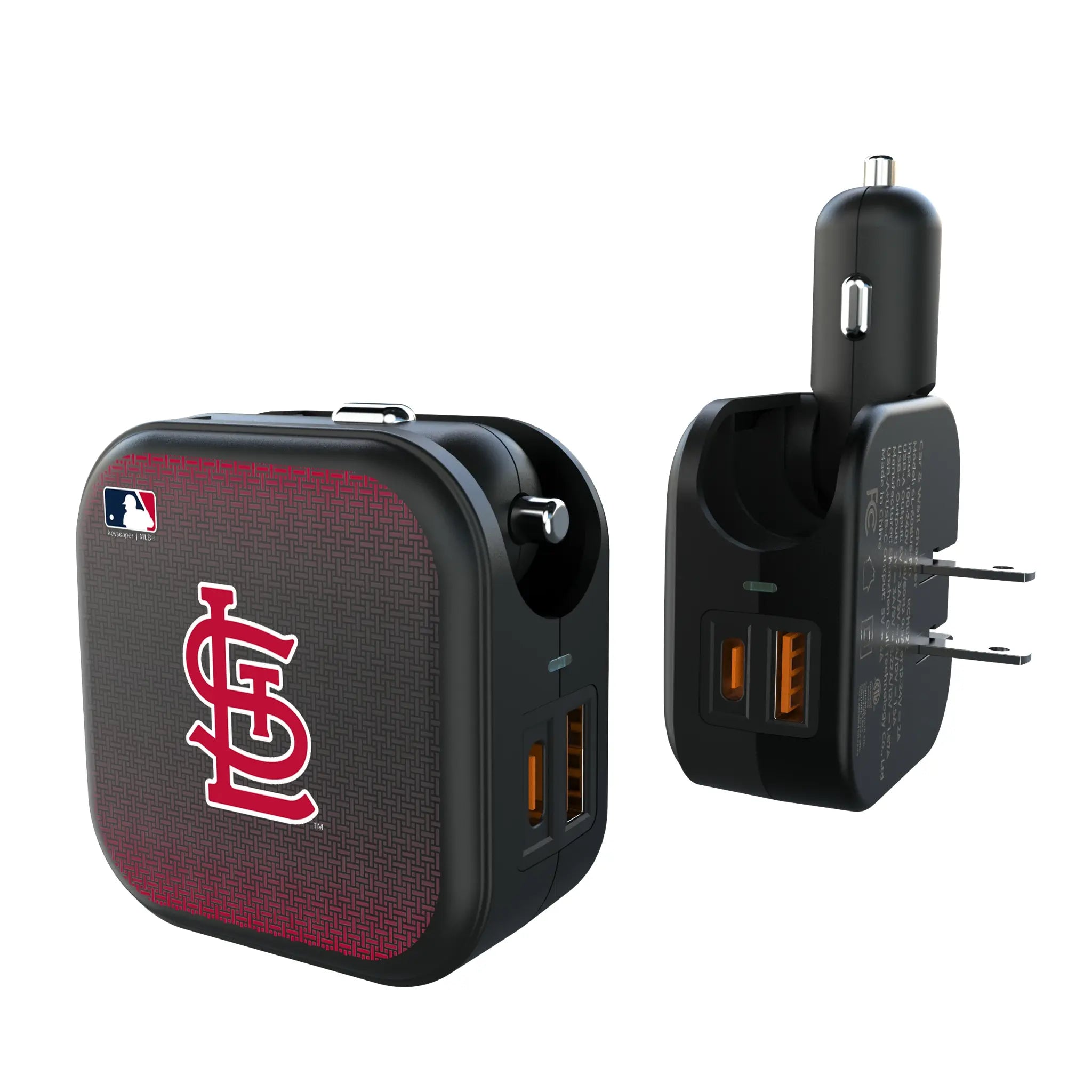St Louis Cardinals Linen 2 in 1 USB A/C Charger