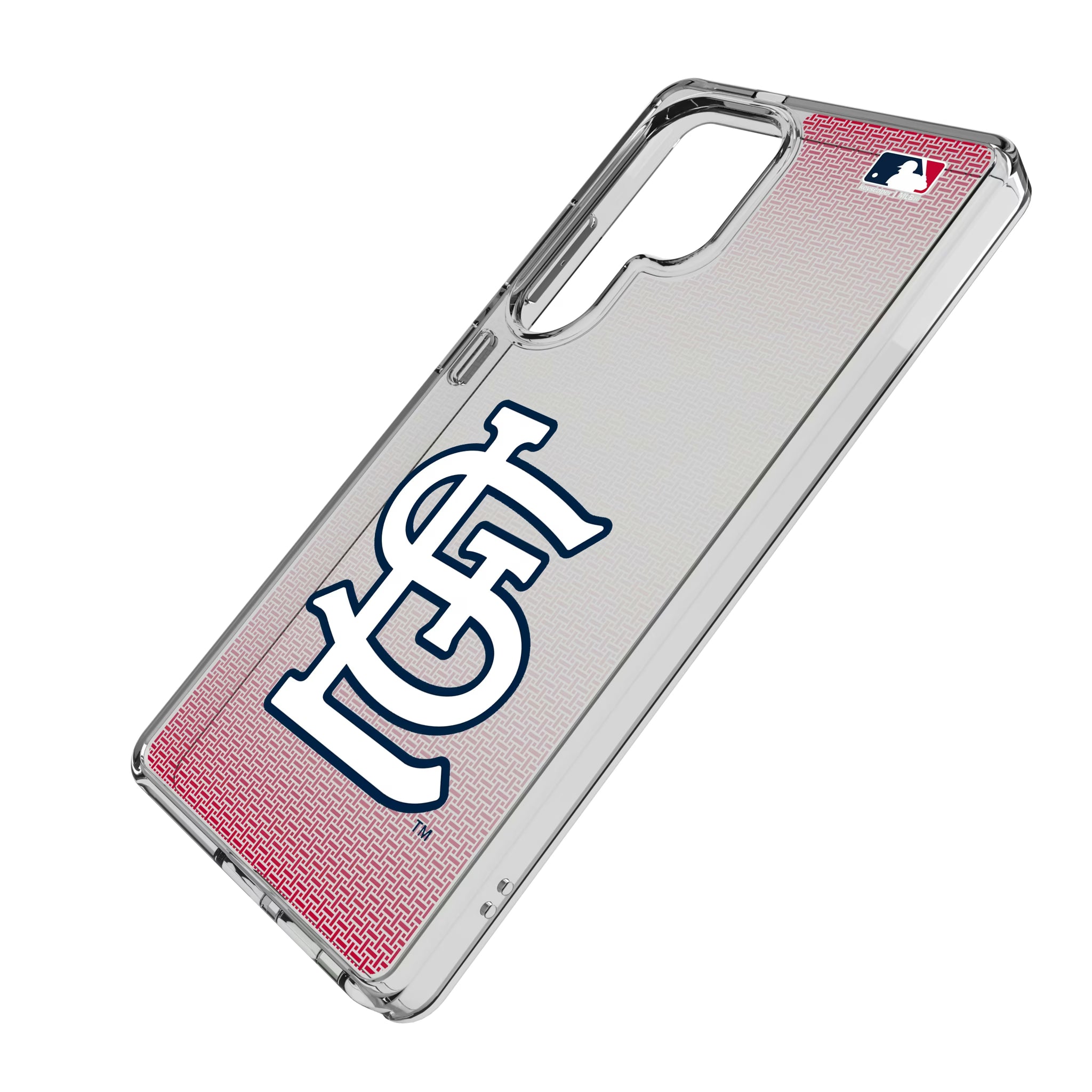 St Louis Cardinals Linen Galaxy Clear Phone Case for Samsung Galaxy - Isometric View