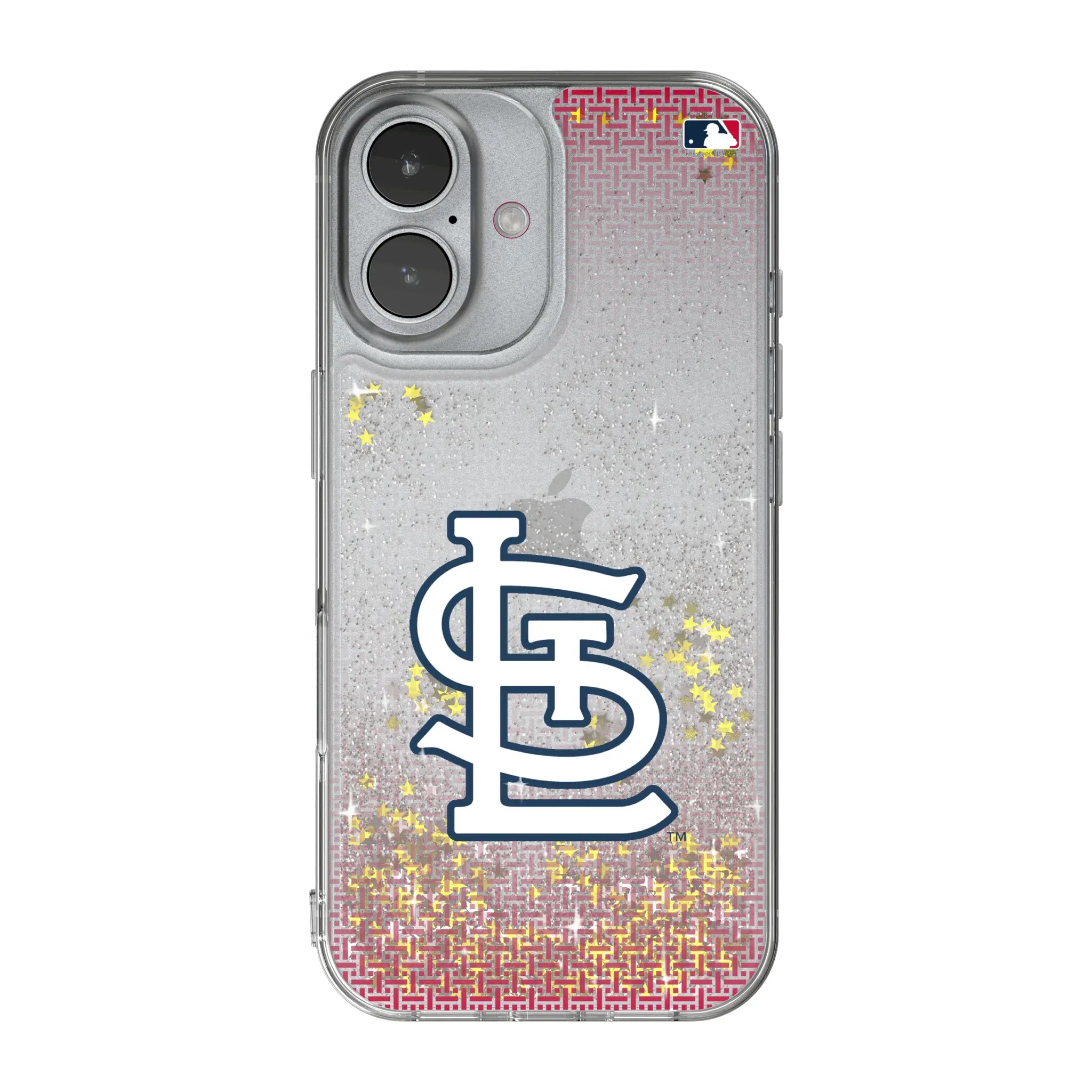 St Louis Cardinals Linen iPhone Glitter Phone Case for Apple iPhone
