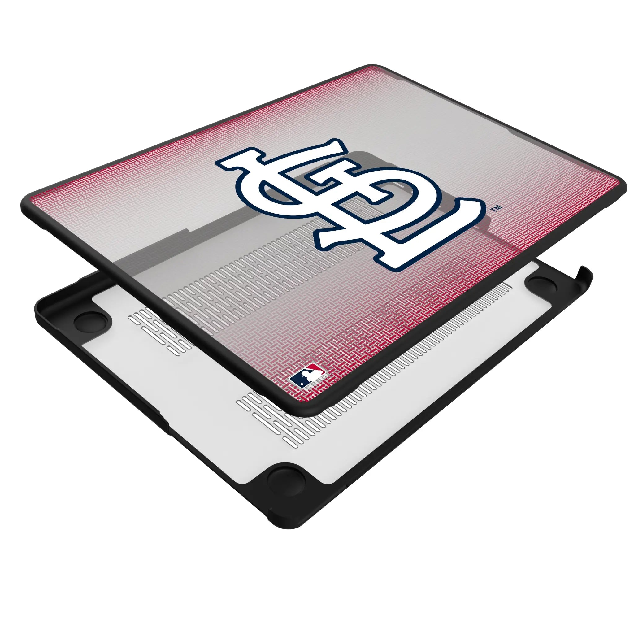 St Louis Cardinals Linen MacBook Laptop Case for Apple MacBook - Isometric View