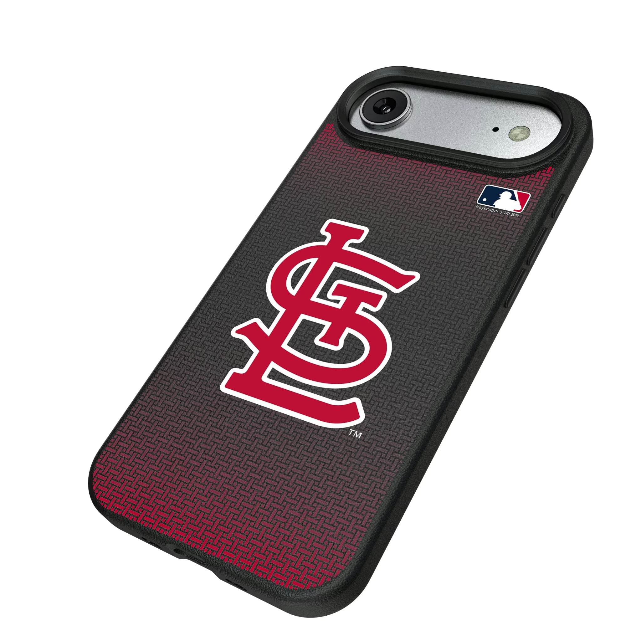 St Louis Cardinals Linen iPhone MagSafe Compatible Phone Case for Apple iPhone - Isometric View#Device_iPhone Air