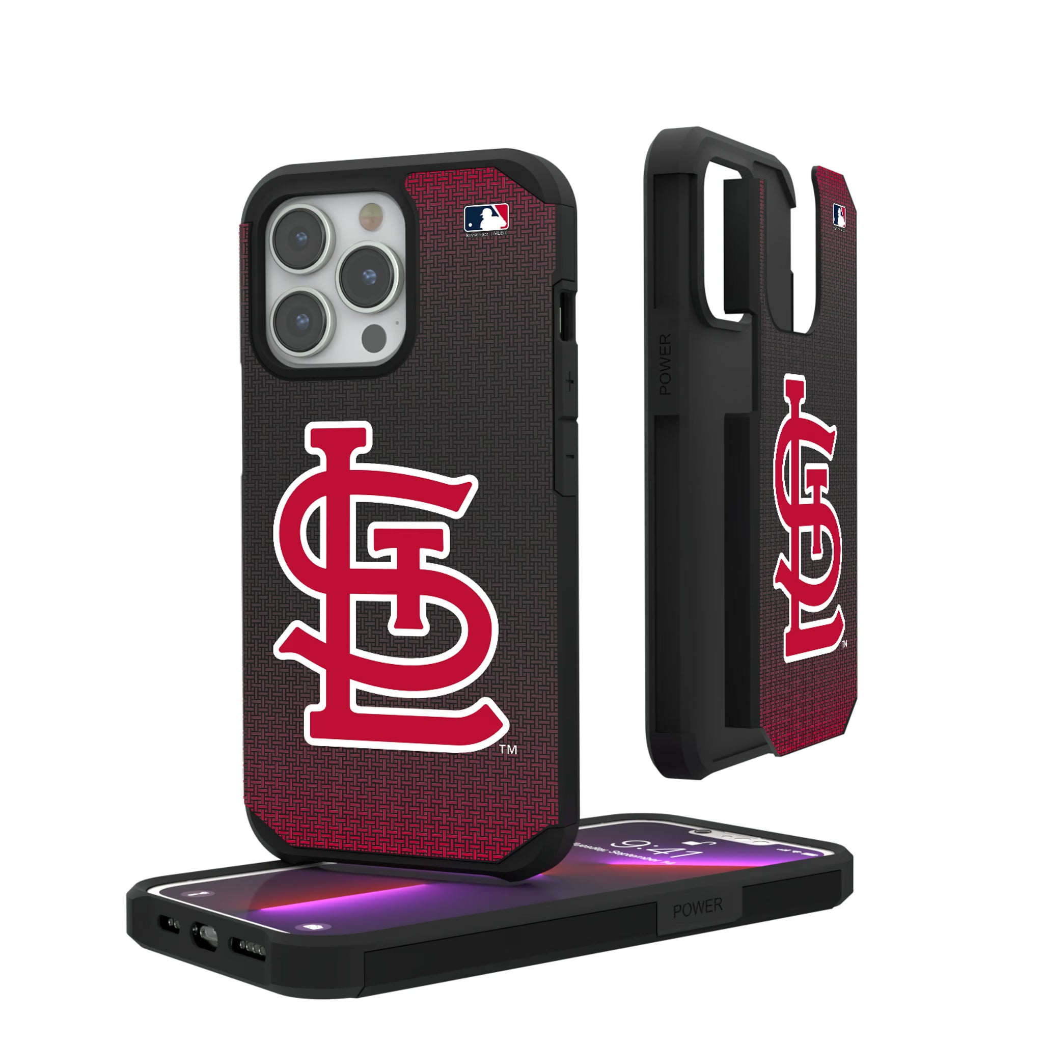 St Louis Cardinals Linen iPhone Rugged Phone Case for Apple iPhone#Device_iPhone 13 Pro