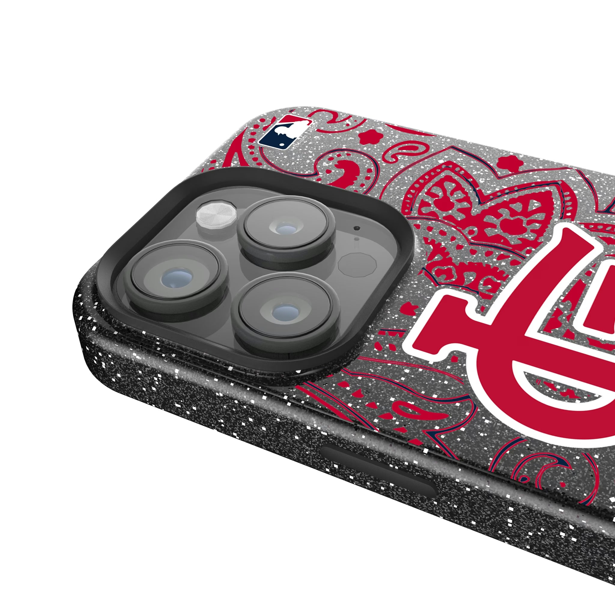 St Louis Cardinals Paisley iPhone Bling Phone Case for Apple iPhone - Detail