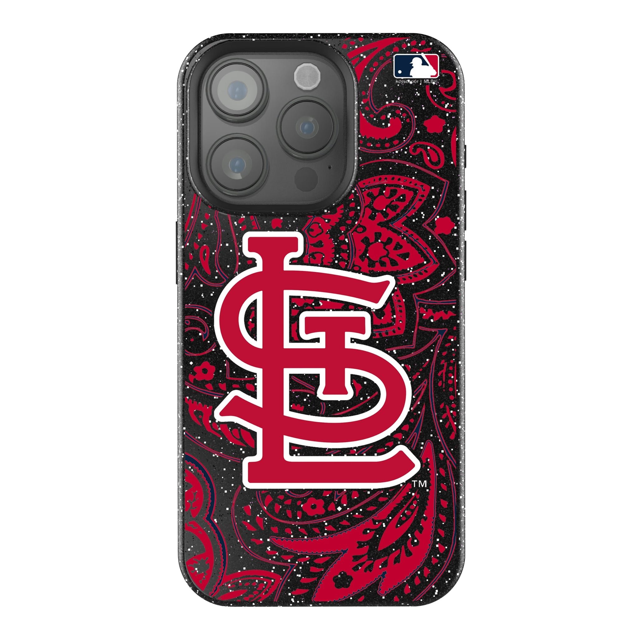 St Louis Cardinals Paisley iPhone Bling Phone Case for Apple iPhone