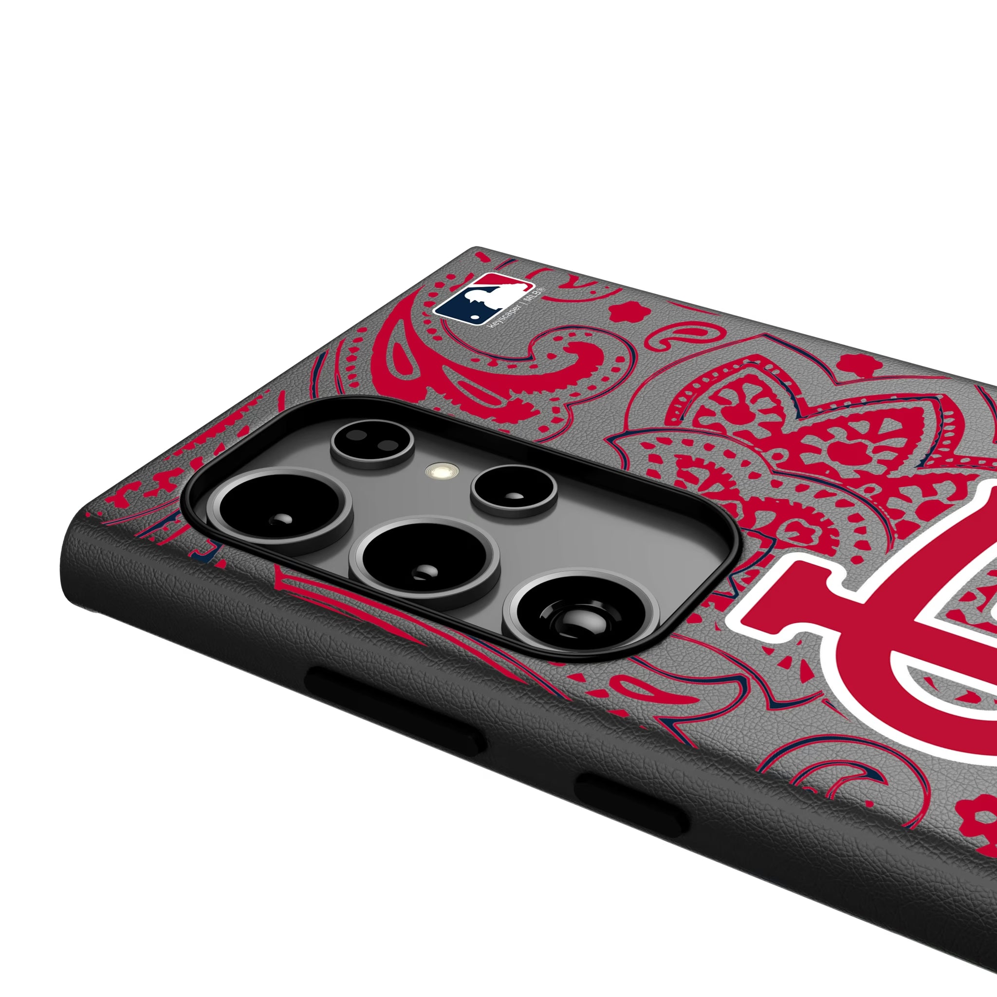 St Louis Cardinals Paisley Galaxy MagSafe Compatible Phone Case for Samsung Galaxy - Detail