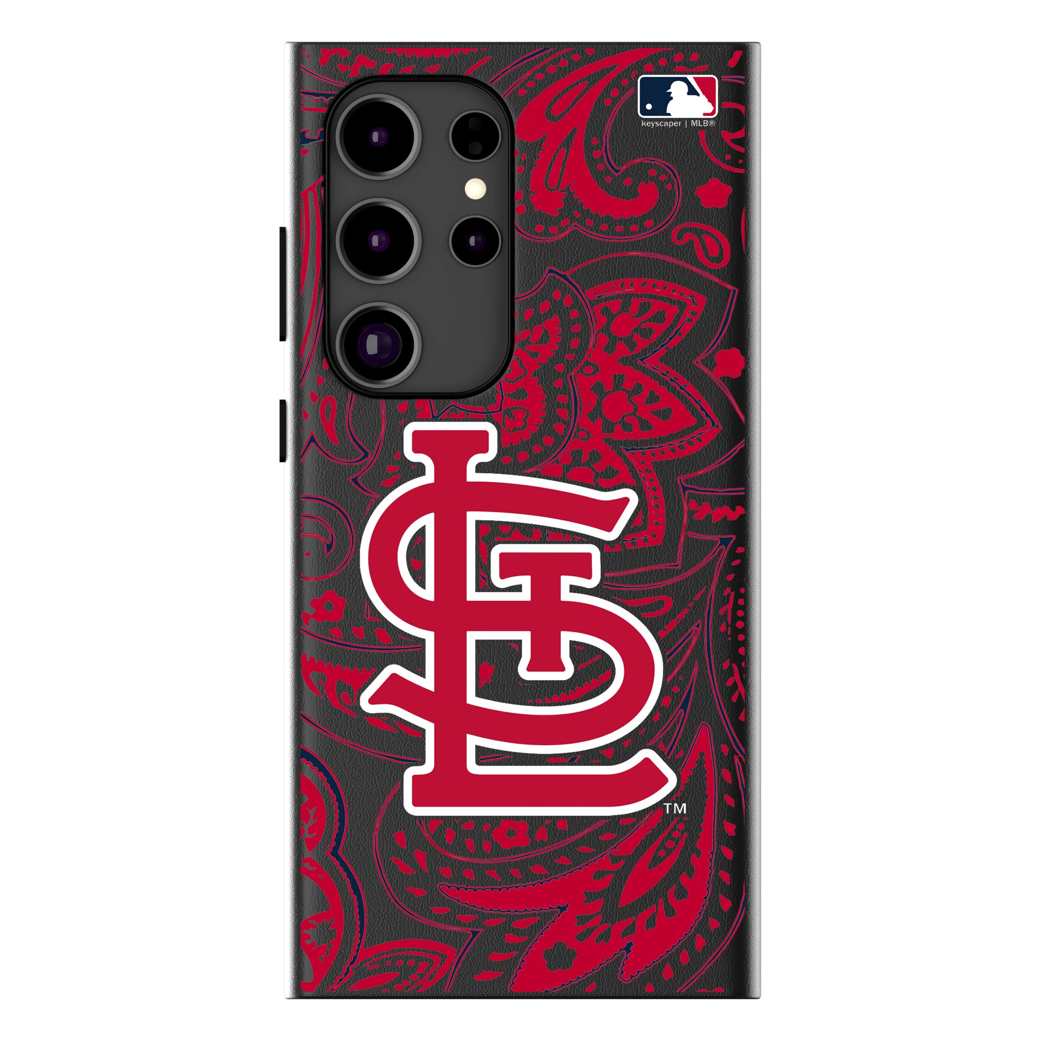 St Louis Cardinals Paisley Galaxy MagSafe Compatible Phone Case for Samsung Galaxy