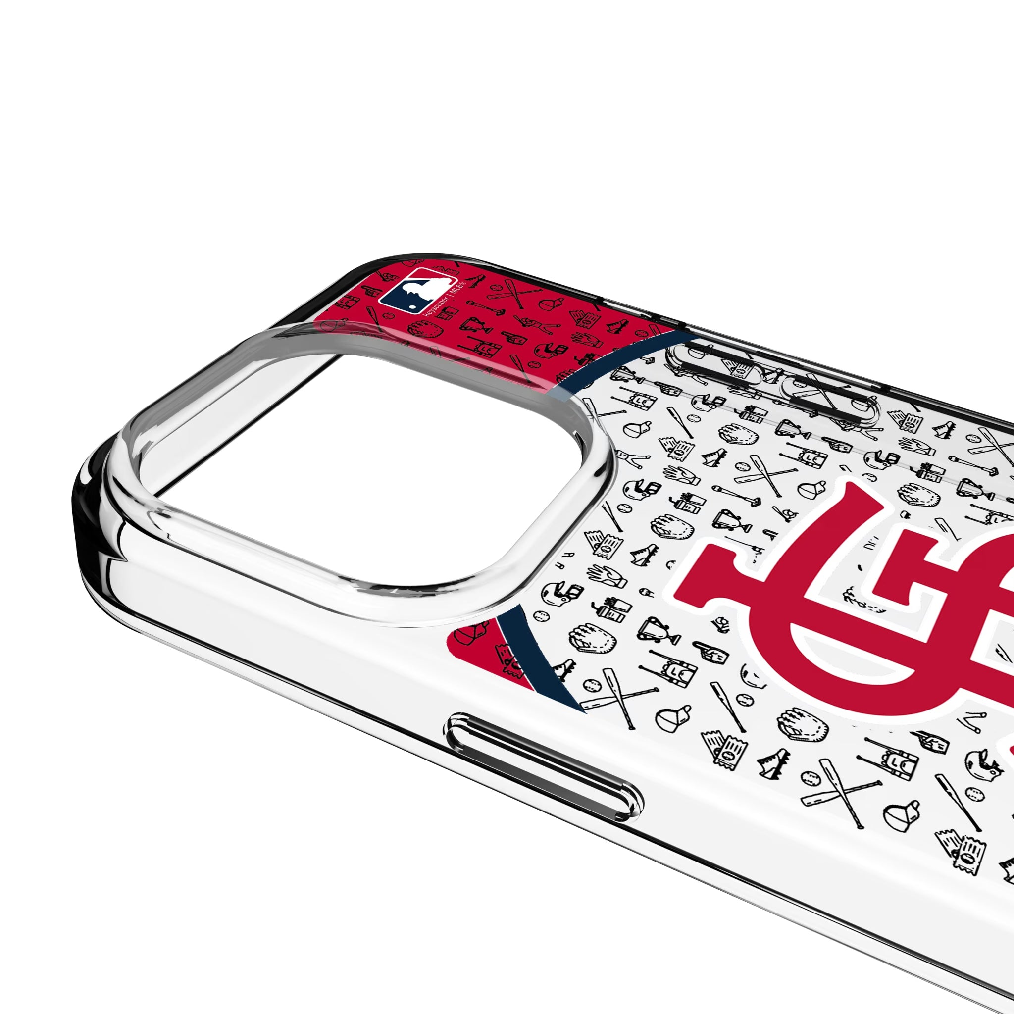 St Louis Cardinals Personalized Circle iPhone Clear Phone Case for Apple iPhone - Detail