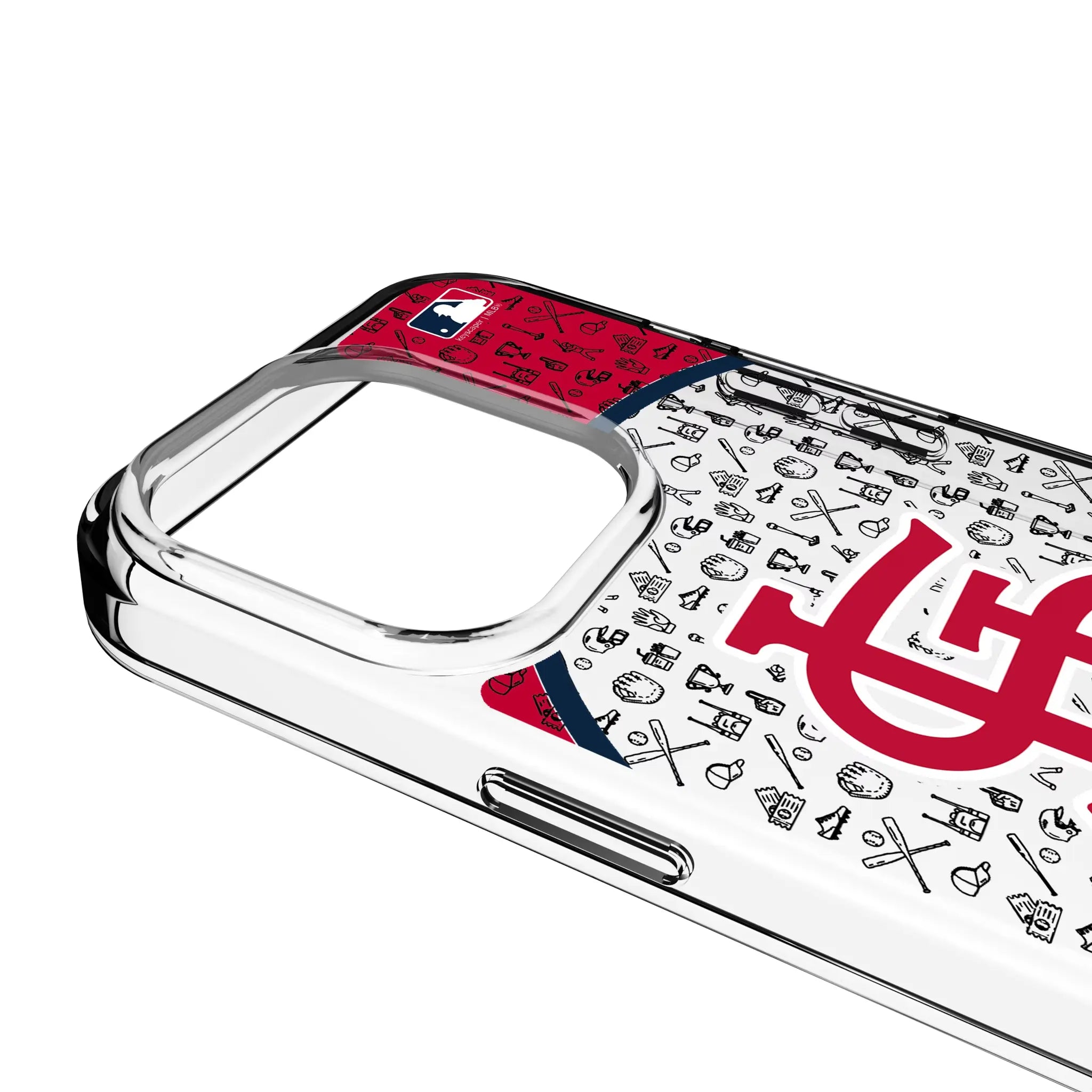 St Louis Cardinals Personalized Circle iPhone Clear Phone Case for Apple iPhone - Detail