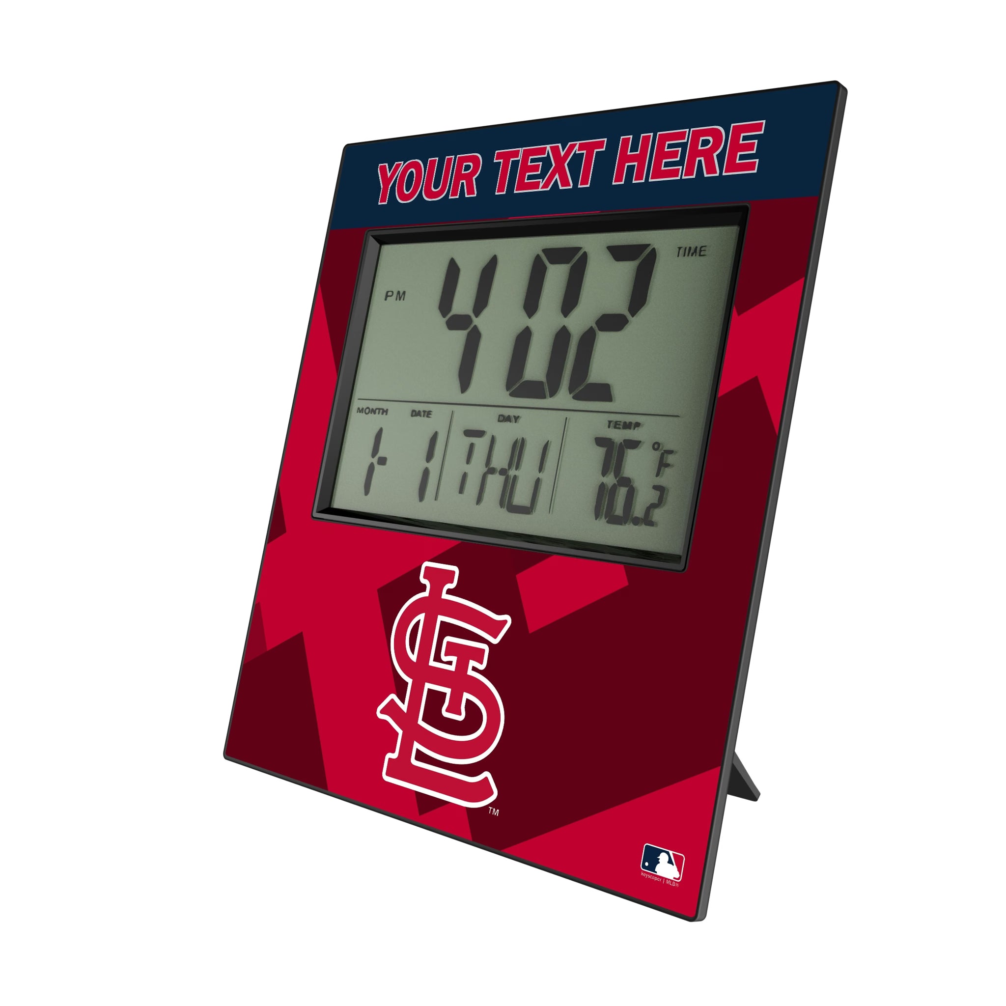 St Louis Cardinals Personalized Color Block Wall Clock