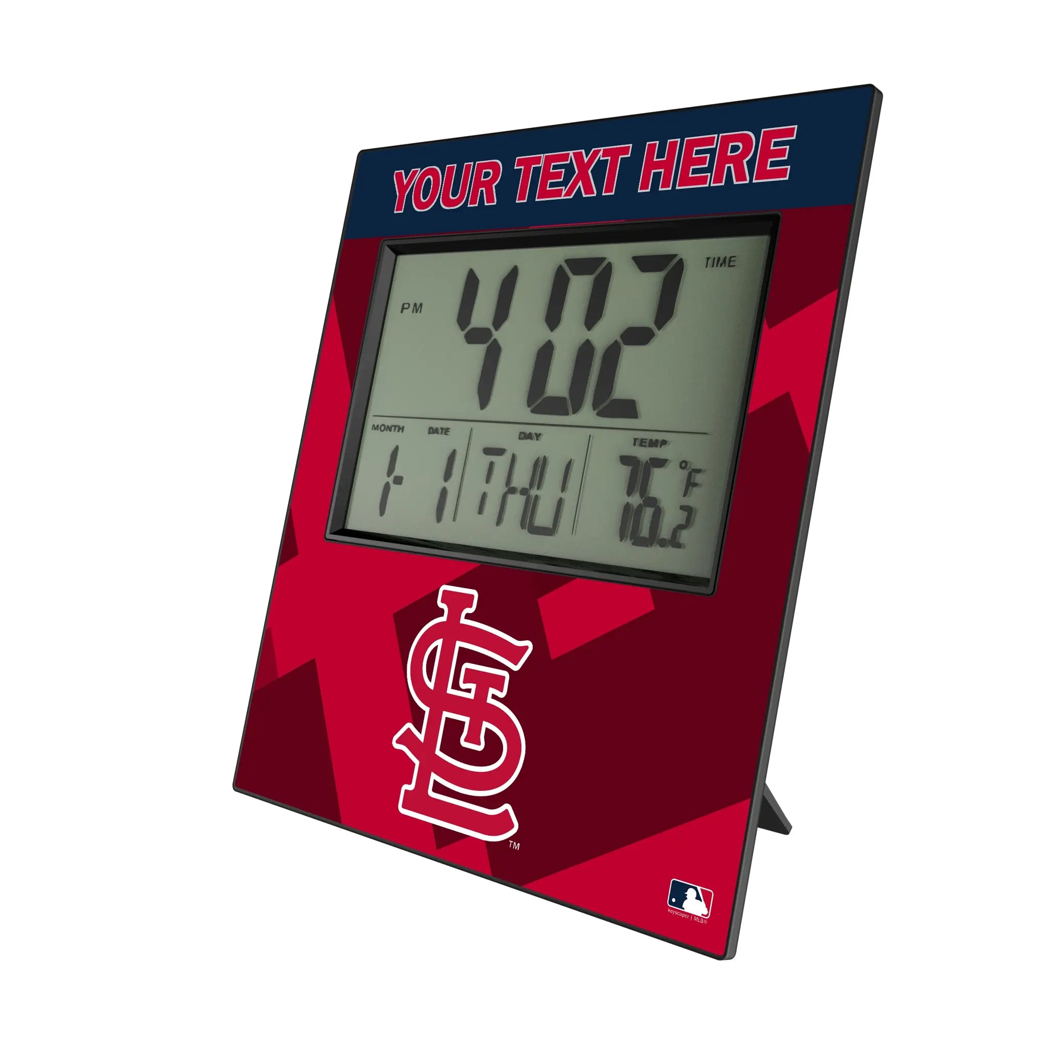 St Louis Cardinals Personalized Color Block Wall Clock