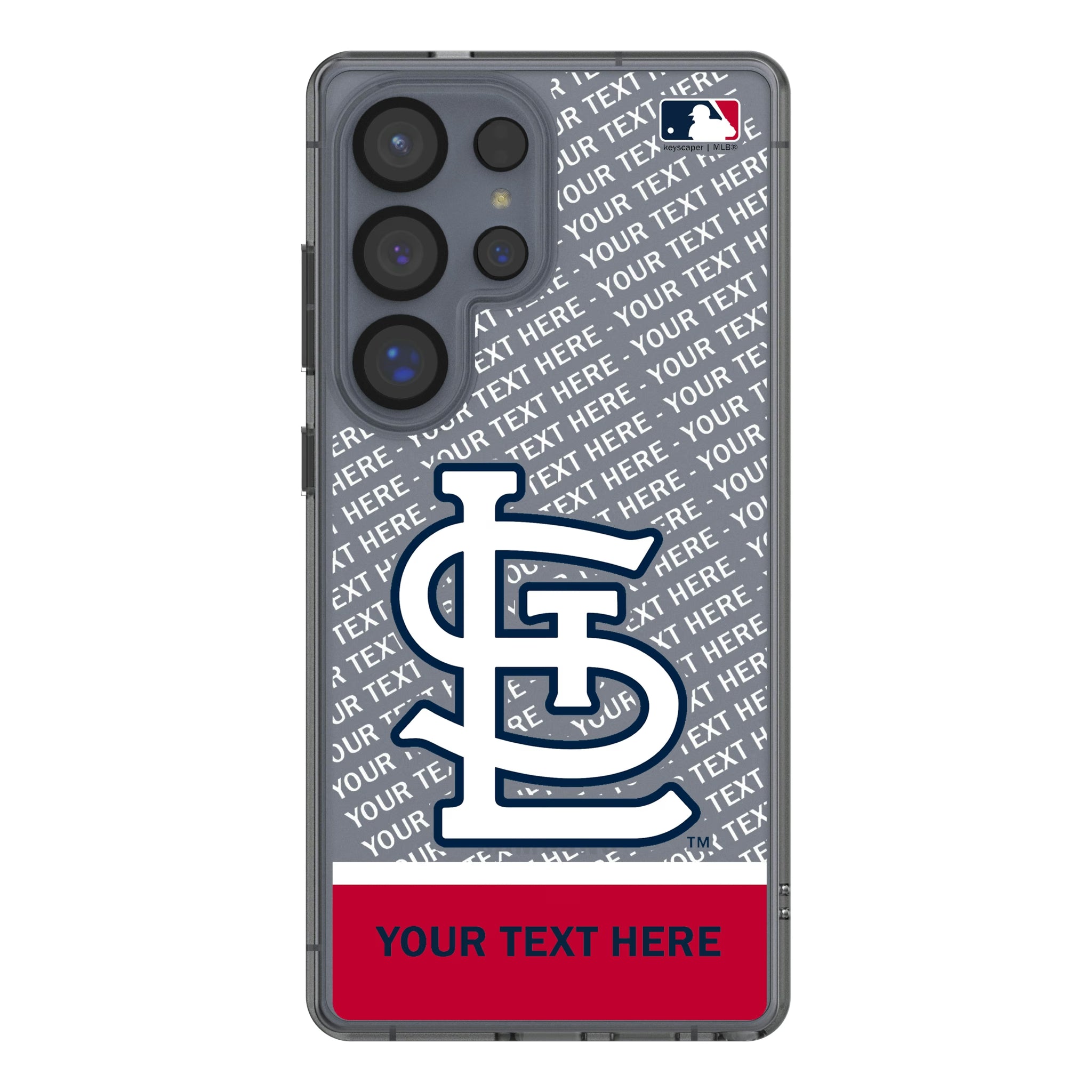 St Louis Cardinals Personalized EndZone Plus Galaxy Clear Phone Case for Samsung Galaxy