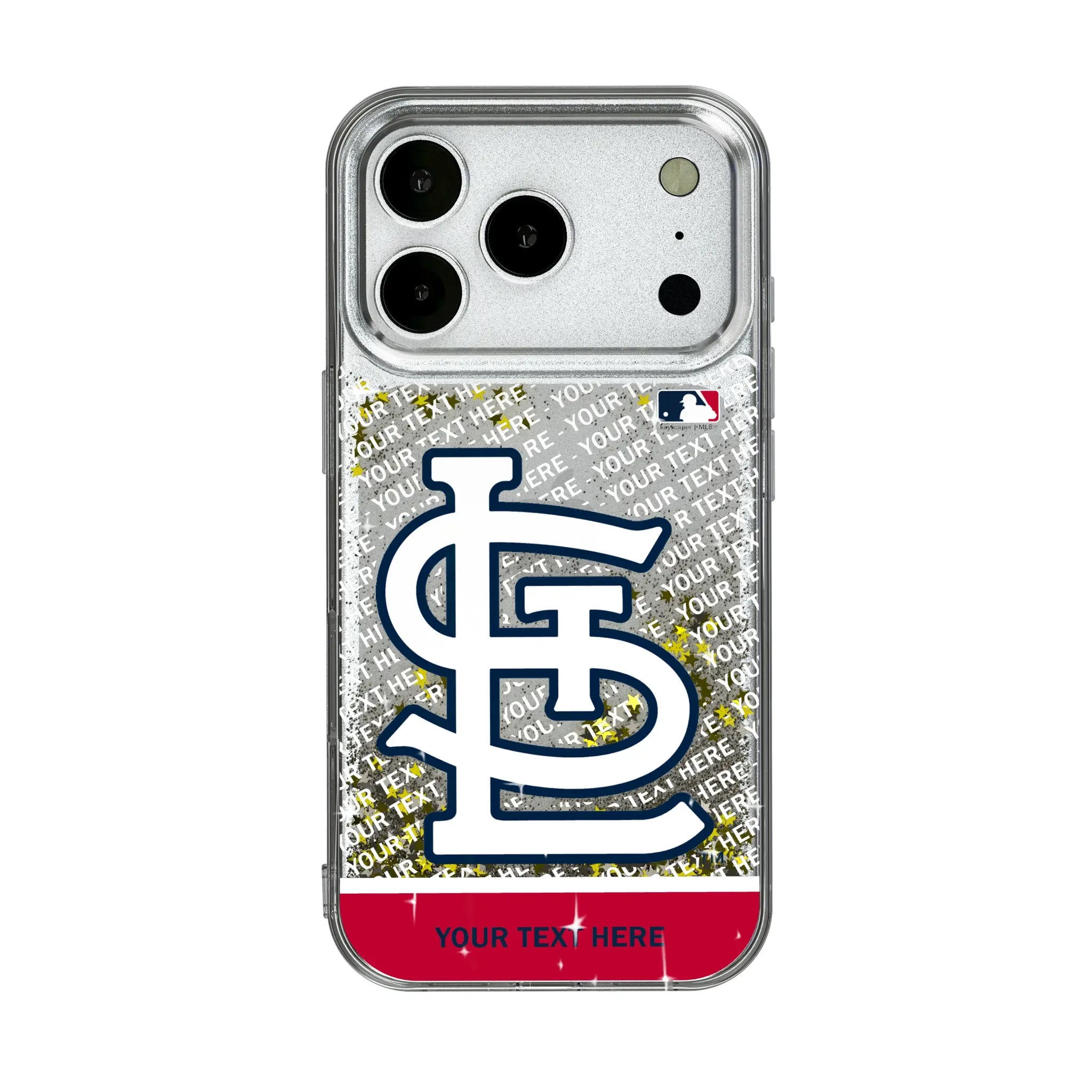 St Louis Cardinals Personalized EndZone Plus iPhone Glitter Phone Case for Apple iPhone