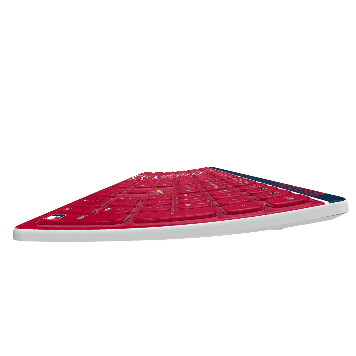 St Louis Cardinals Personalized Endzone Solid KKB605 Curved Wireless Keyboard
