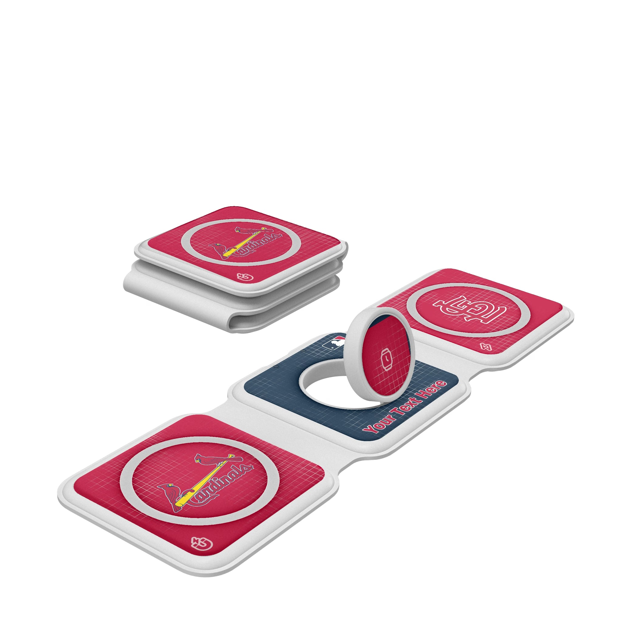 St Louis Cardinals Personalized Hatch Foldable 3 in 1 Charger