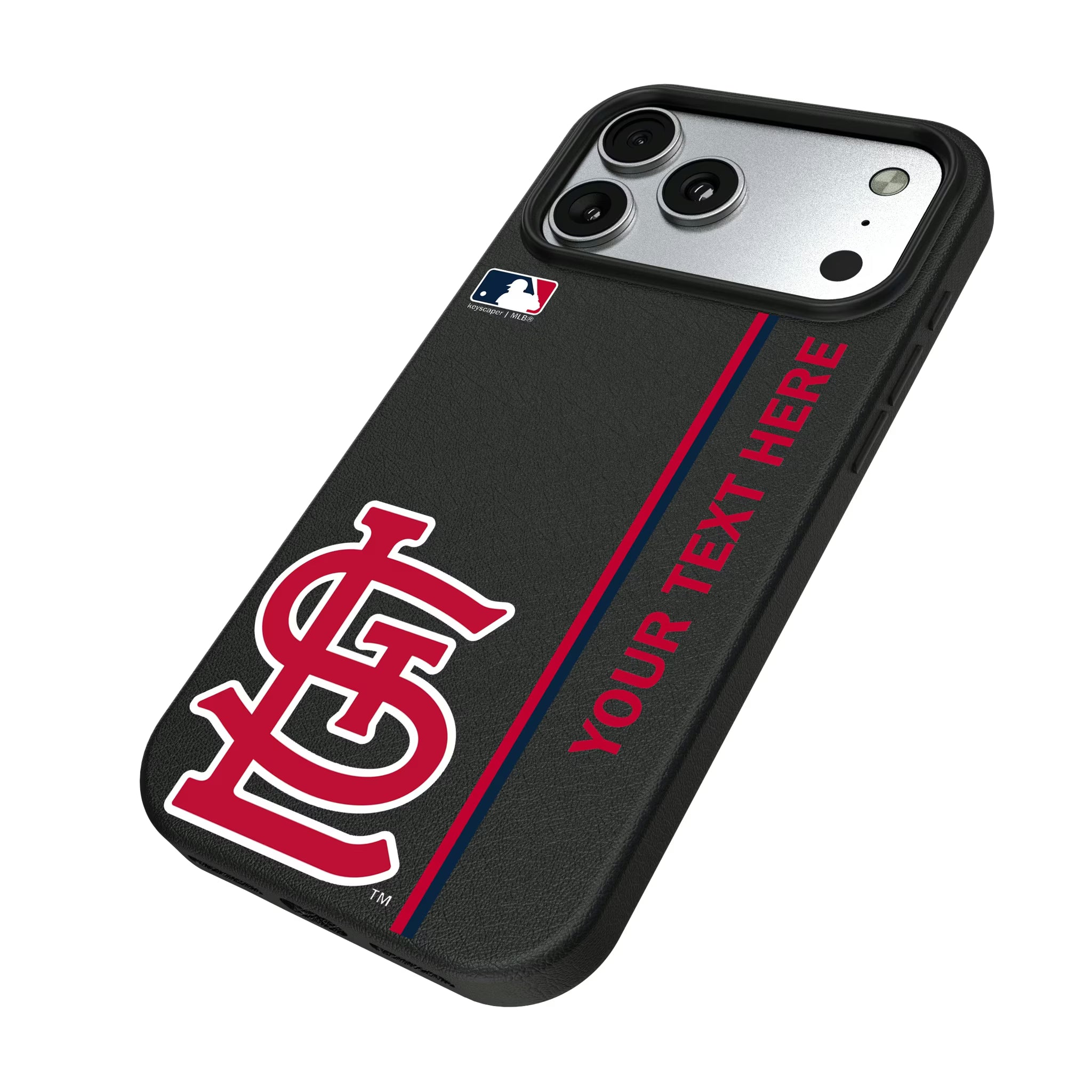 St Louis Cardinals Personalized Sidebard iPhone MagSafe Compatible Phone Case for Apple iPhone - Isometric View#Device_iPhone 17 Pro Max