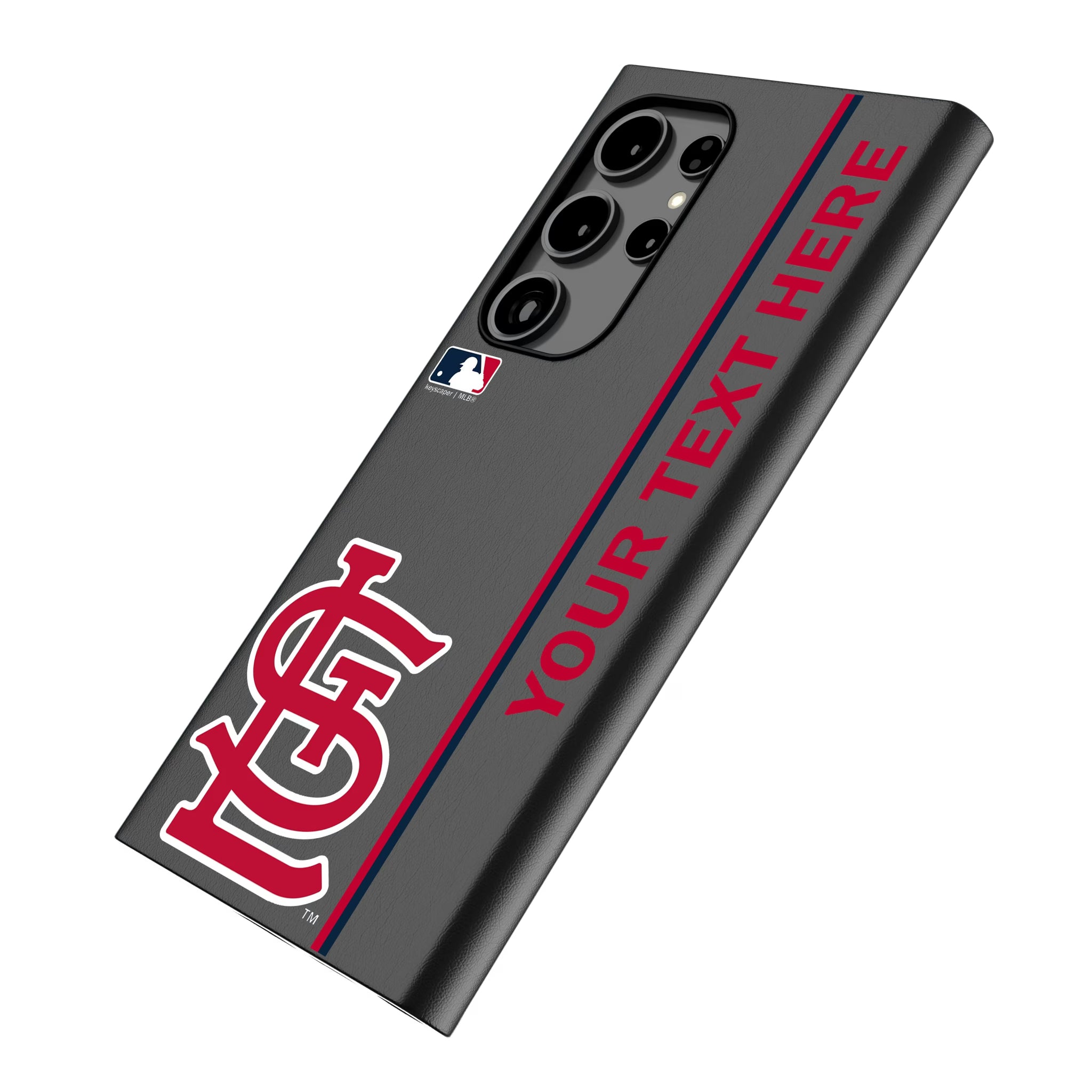 St Louis Cardinals Personalized Sidebard Galaxy MagSafe Compatible Phone Case for Samsung Galaxy - Isometric View