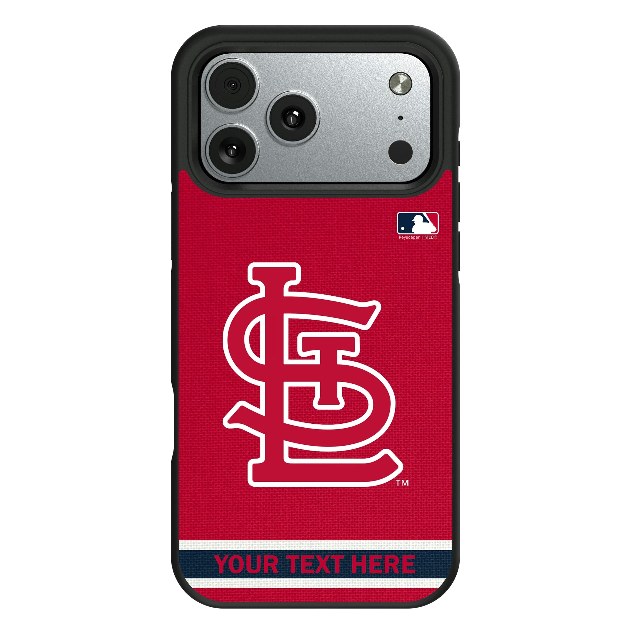 St Louis Cardinals Personalized Stripe iPhone Bump Phone Case for Apple iPhone#Device_iPhone 17 Pro Max