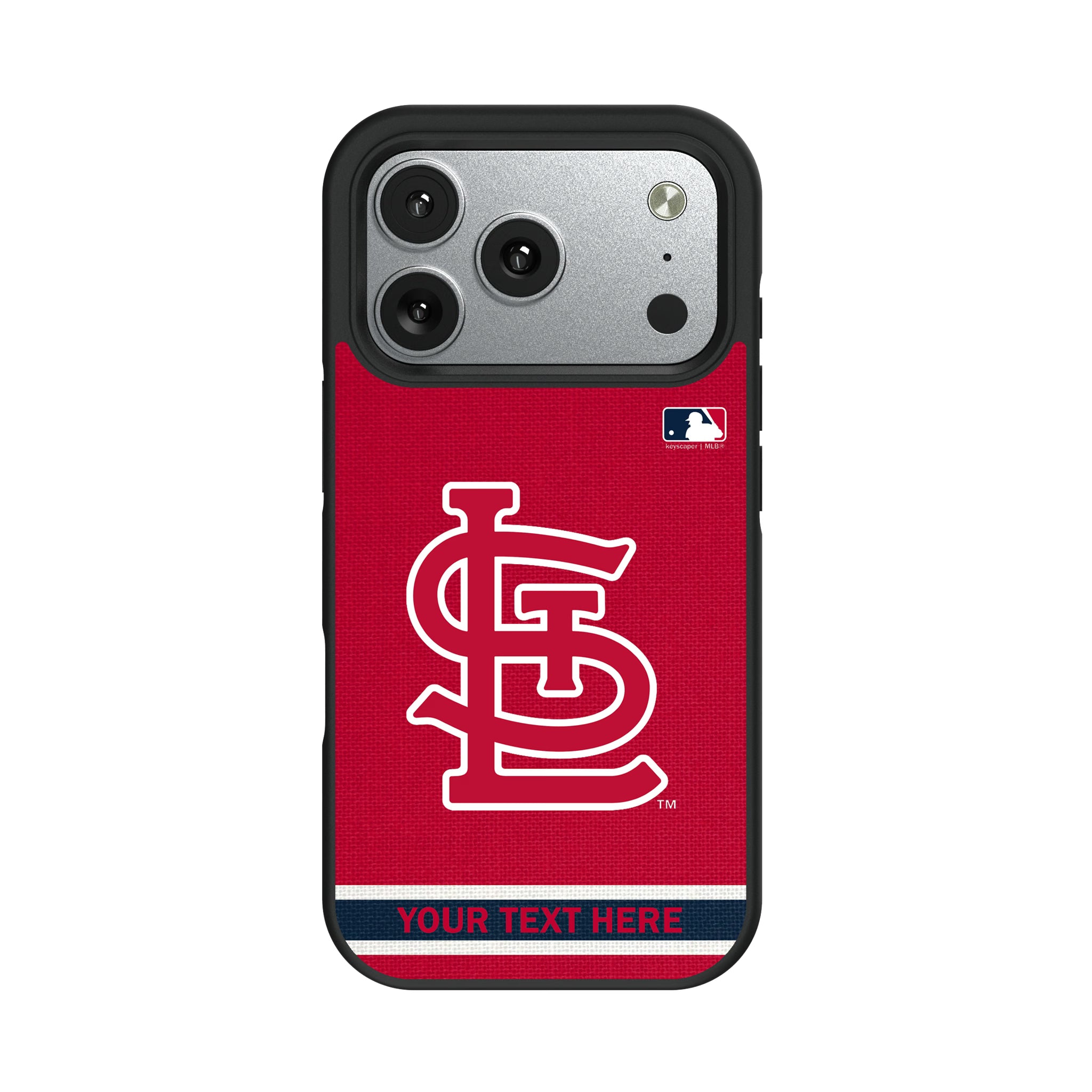 St Louis Cardinals Personalized Stripe iPhone Bump Phone Case for Apple iPhone#Device_iPhone 17 Pro