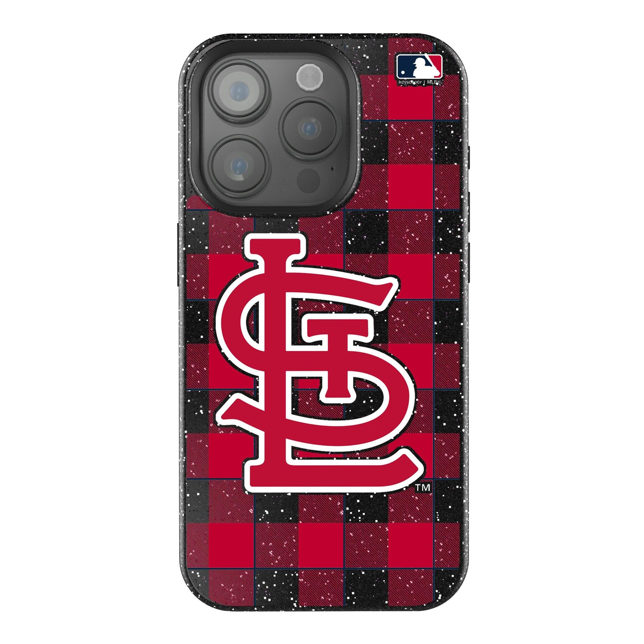 St Louis Cardinals Plaid iPhone Bling Phone Case for Apple iPhone