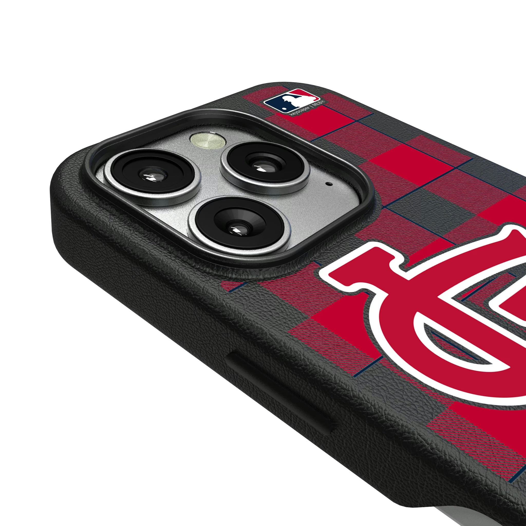 St Louis Cardinals Plaid iPhone MagSafe Compatible Phone Case for Apple iPhone - Detail