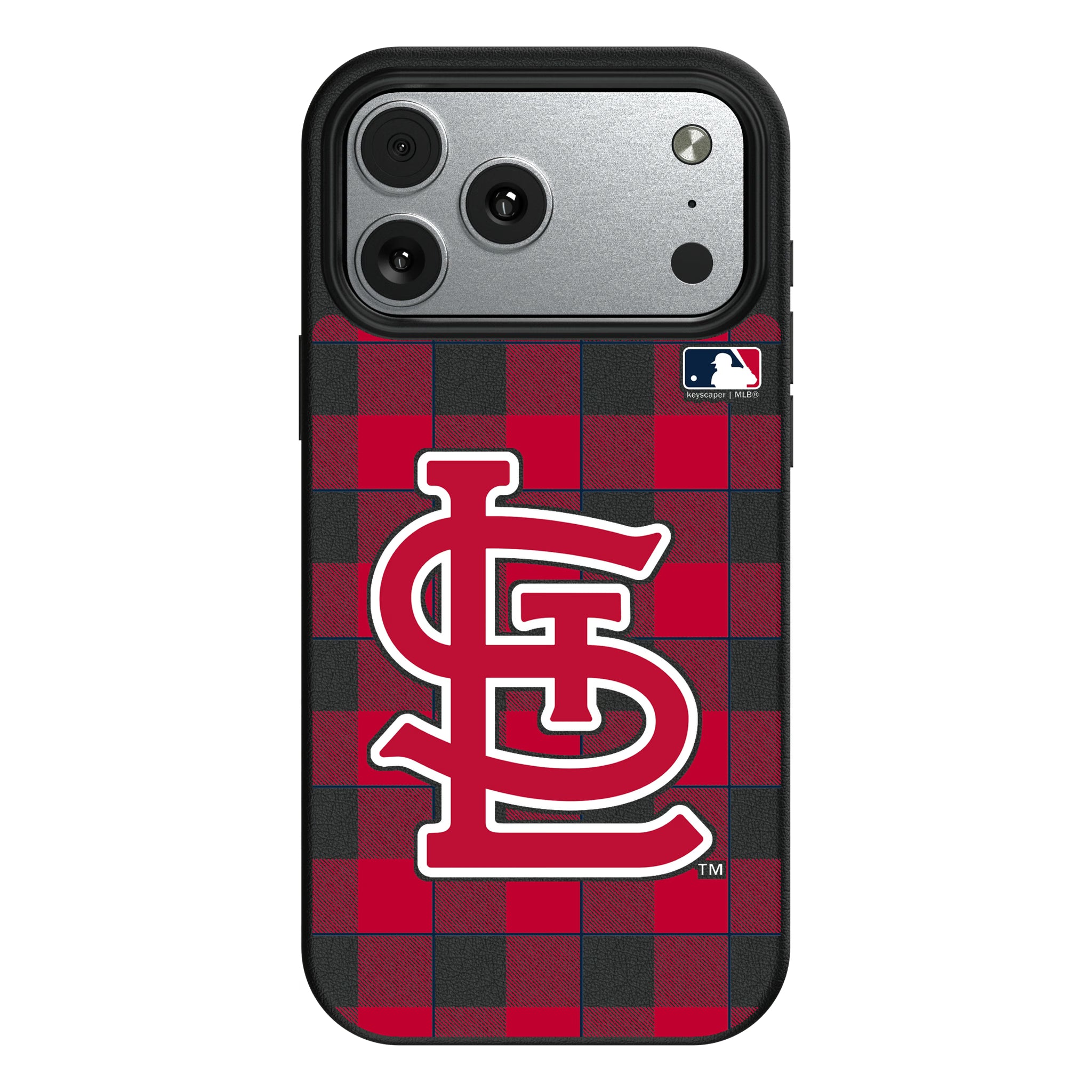 St Louis Cardinals Plaid iPhone MagSafe Compatible Phone Case for Apple iPhone#Device_iPhone 17 Pro Max